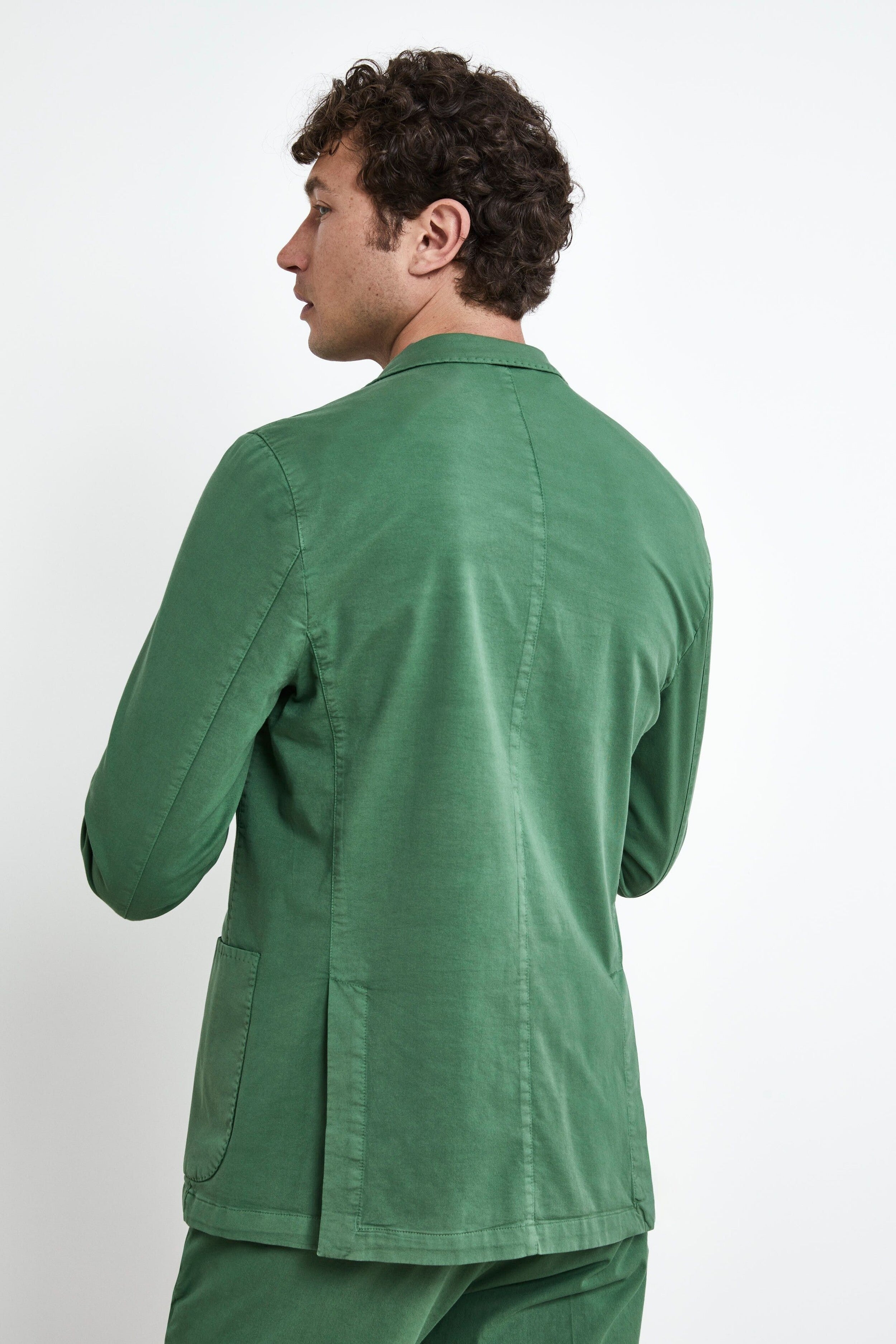 Cotton Casual Jacket - GREEN