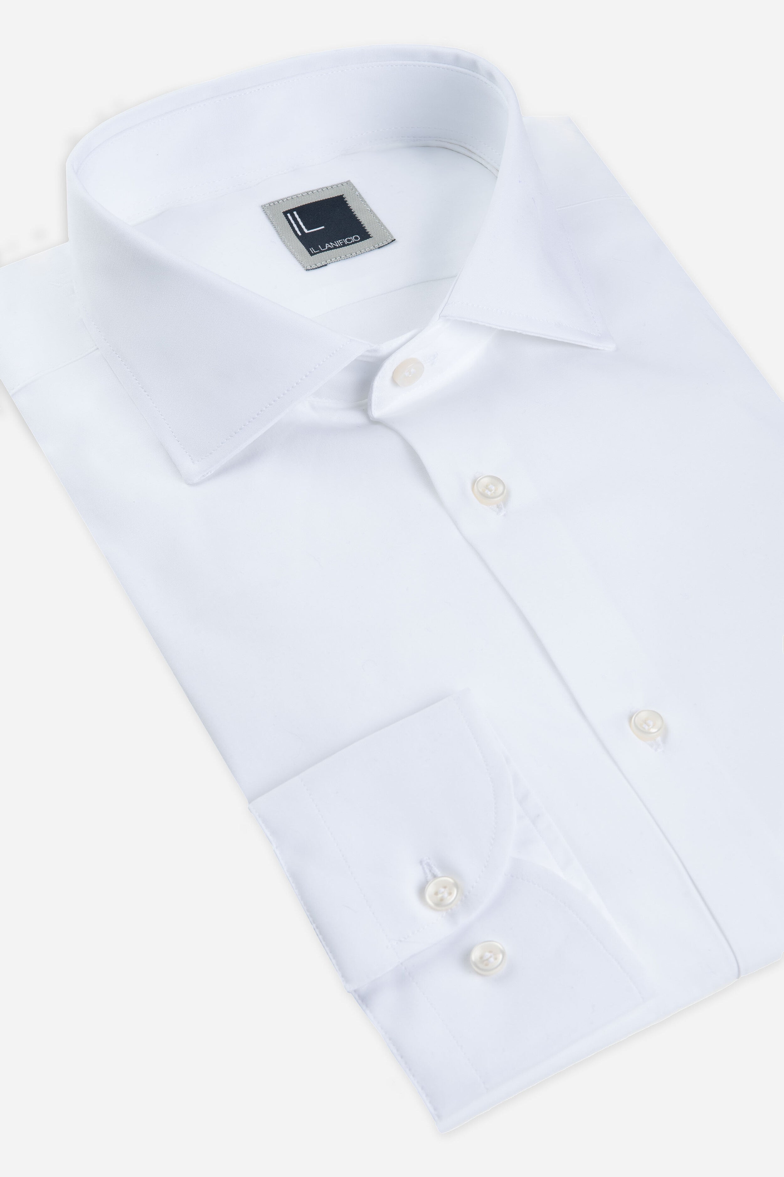 White slim-fit shirt - WHITE