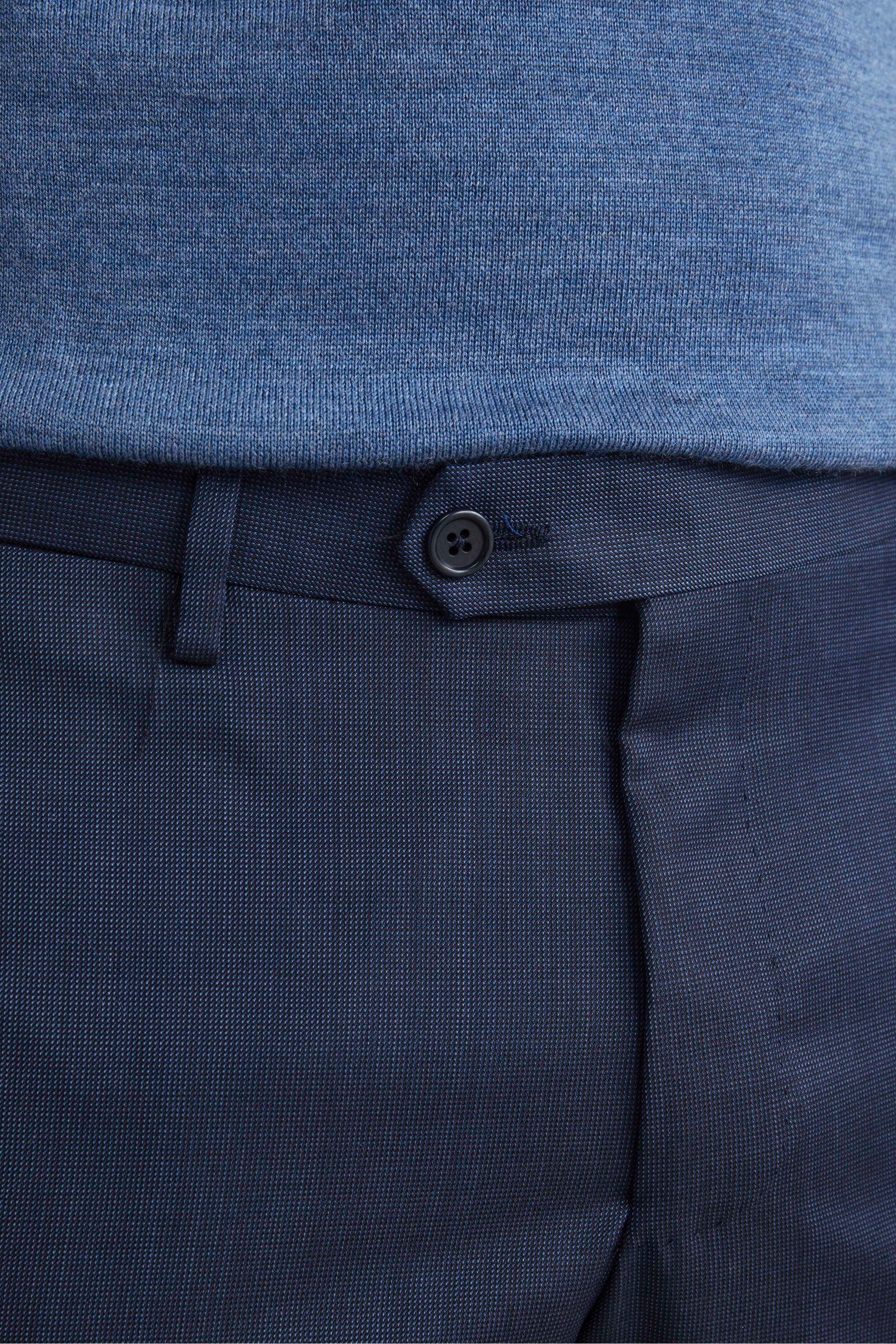 Comfort Fit Pants in Wool - BLUE