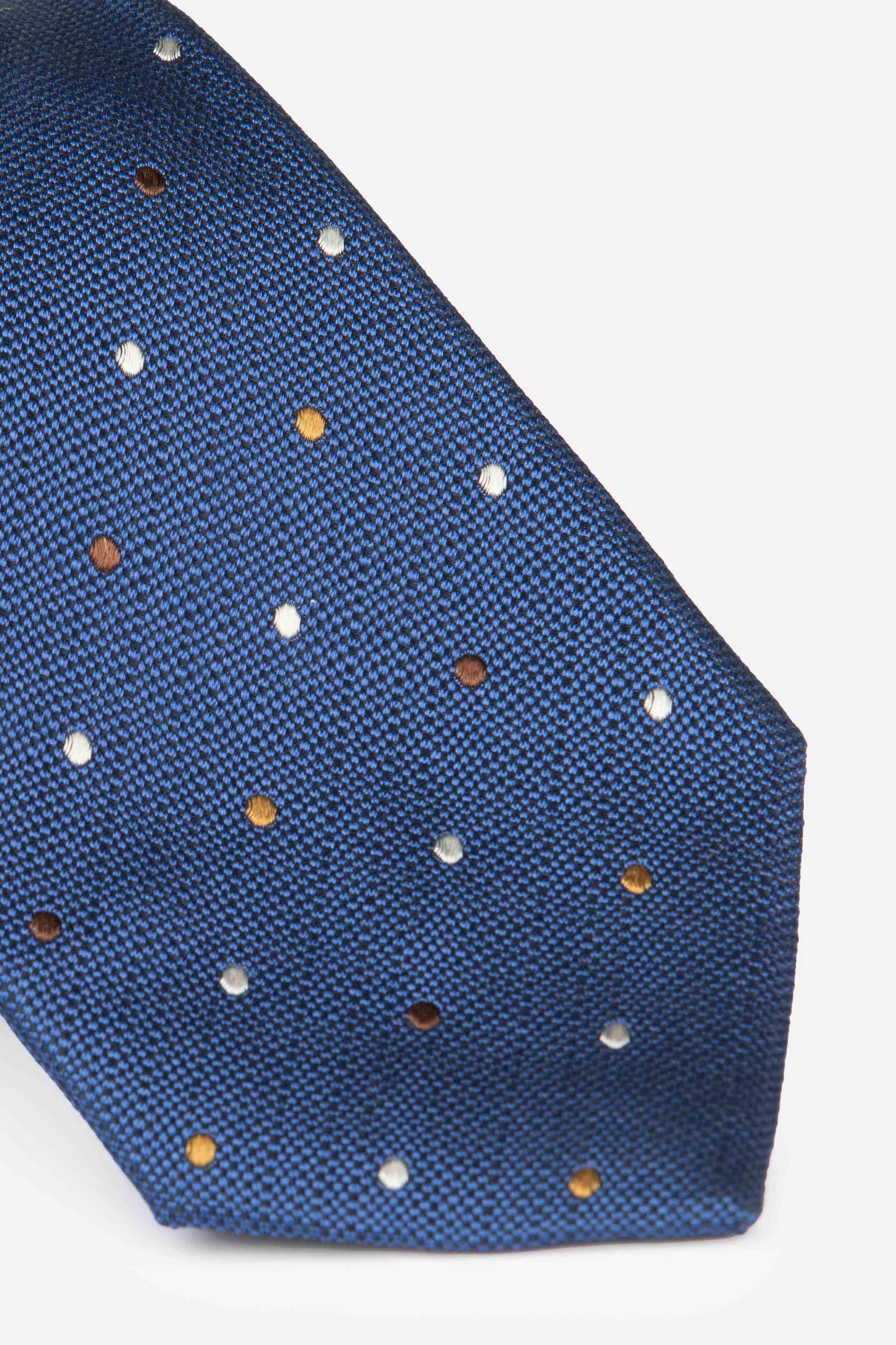 Polka dot tie in silk - POLKA DOTS AVIO