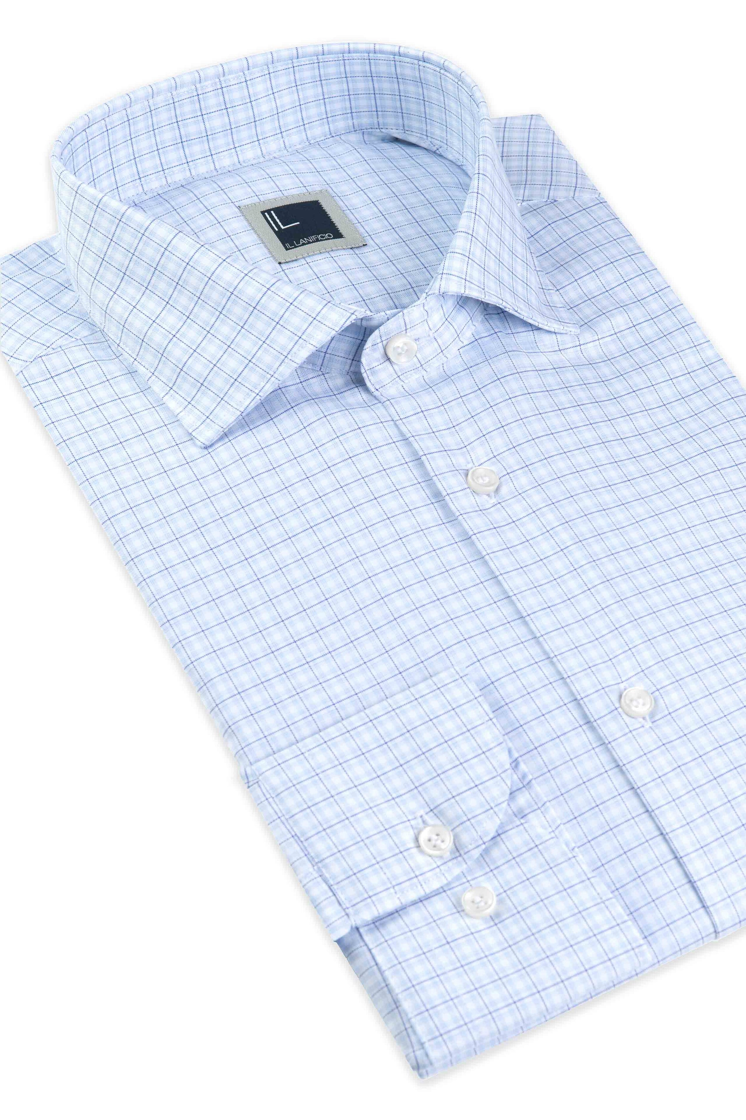 Checked shirt - Light blue check