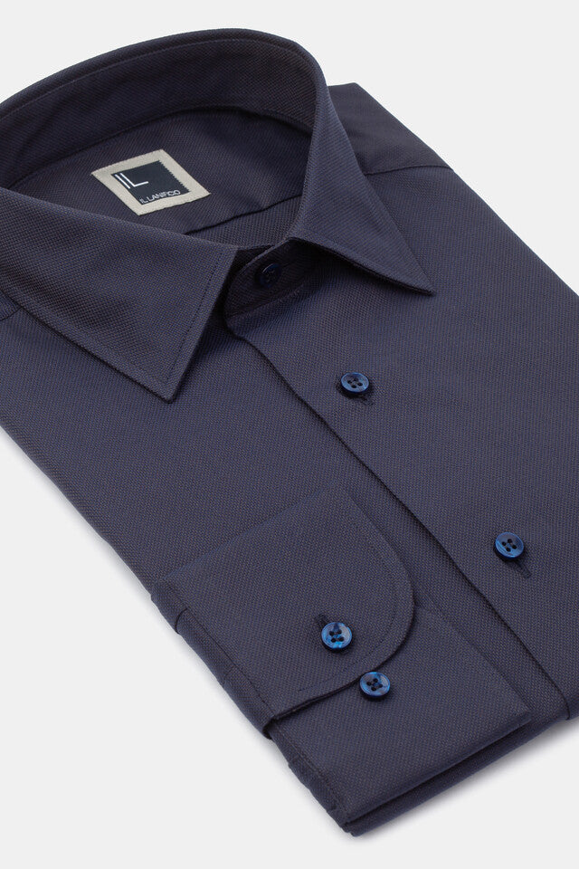 Casual slim shirt - BLUE