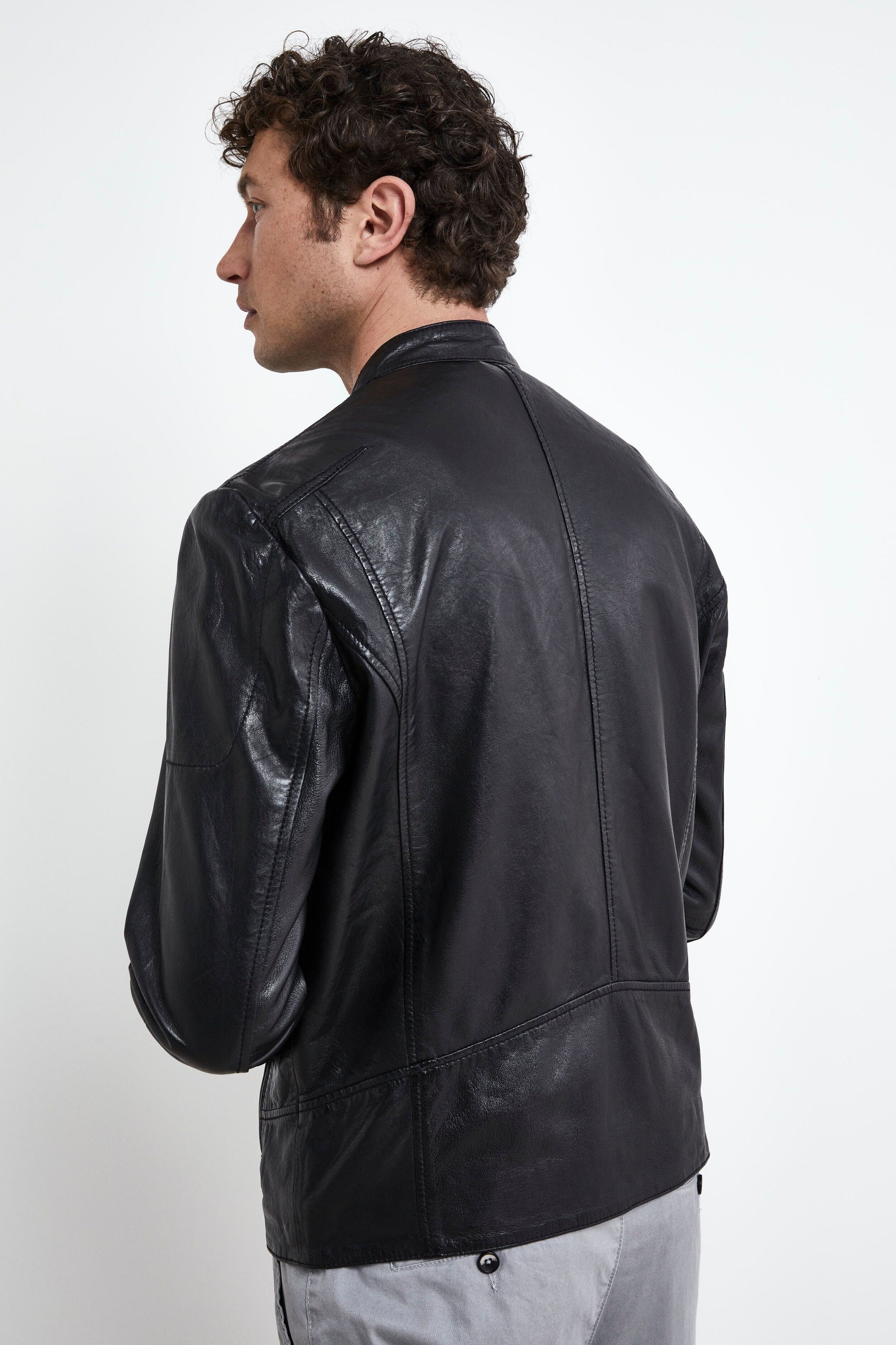 Leather jacket - BLACK