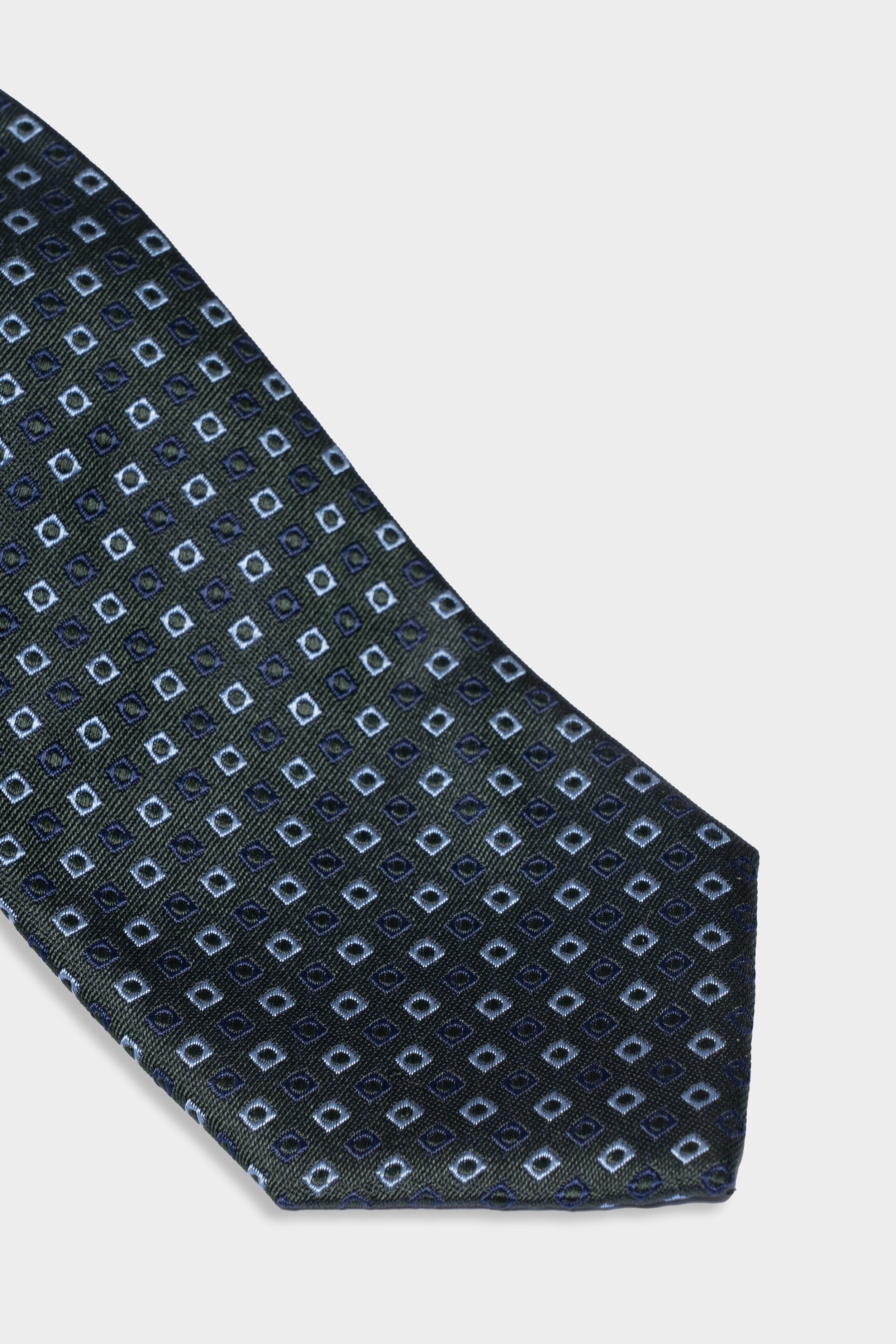 Silk tie - GREY/BLACK