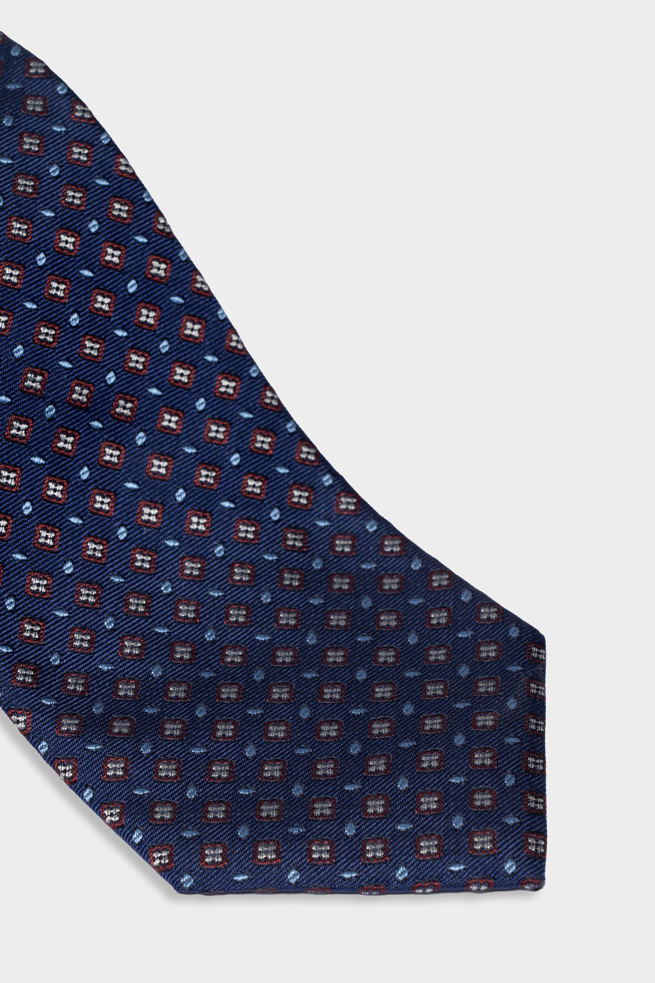 Cravate en soie pour homme - Motif bleu