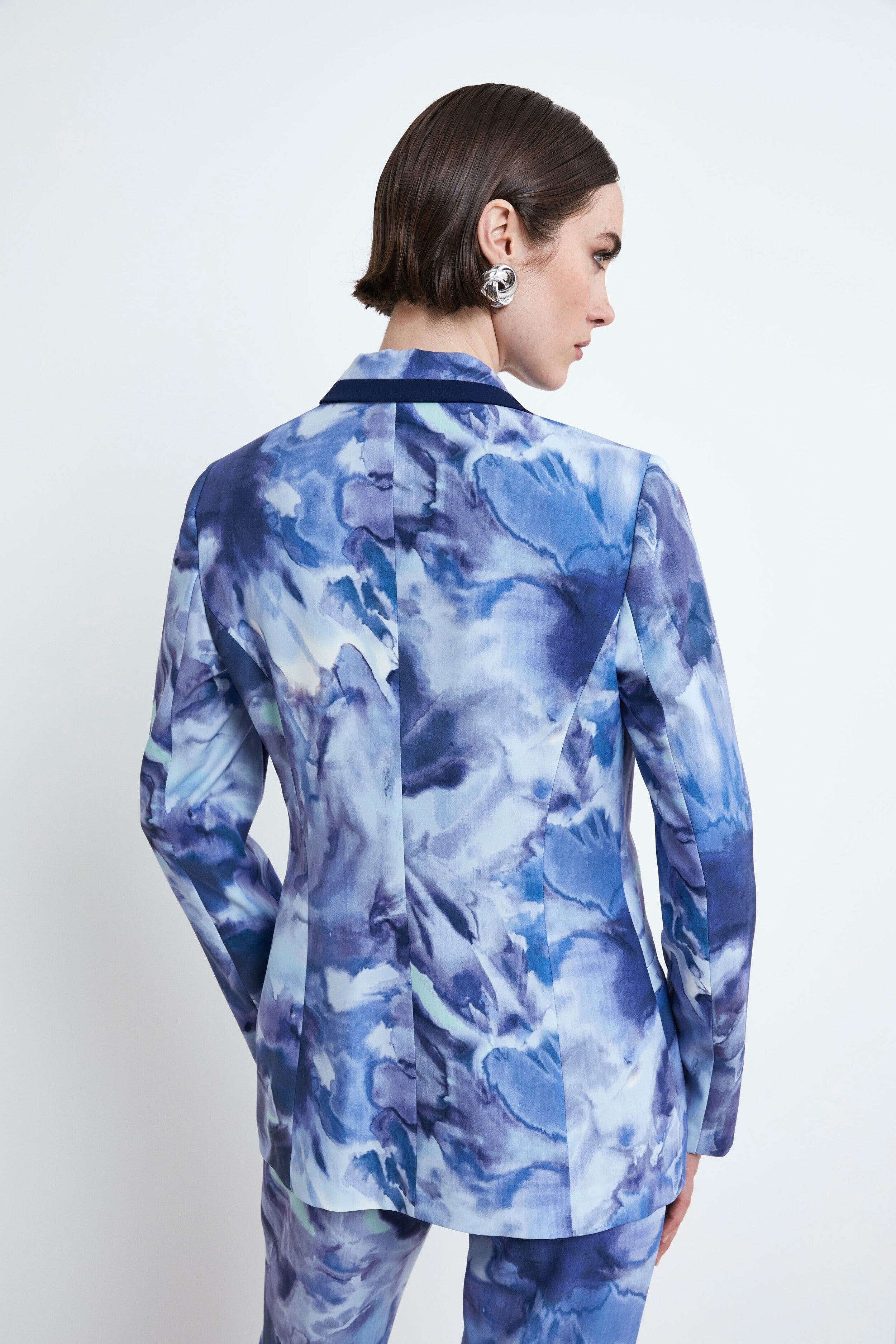 Veste fantaisie - Motif bleu