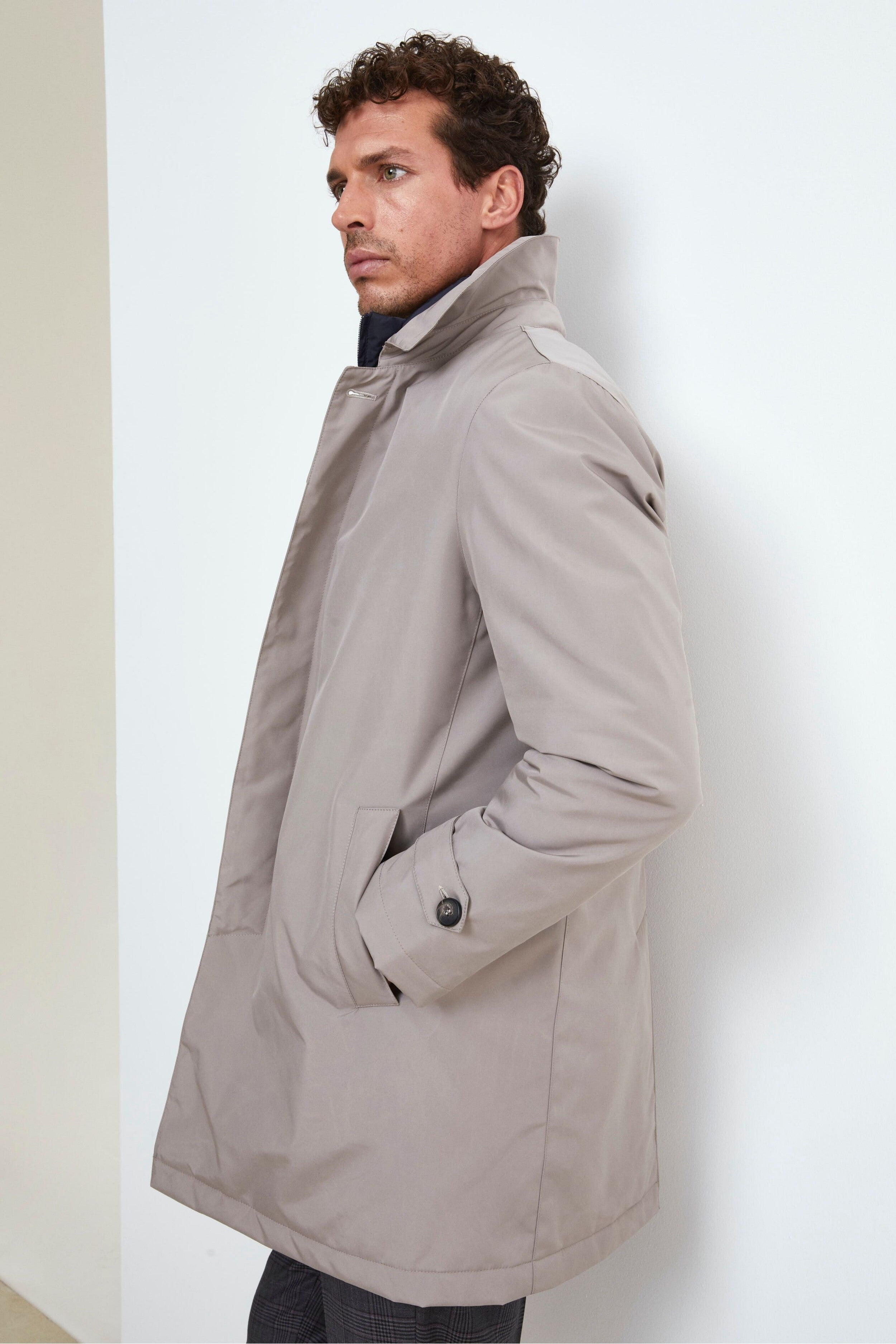 Raincoat with vest - gray