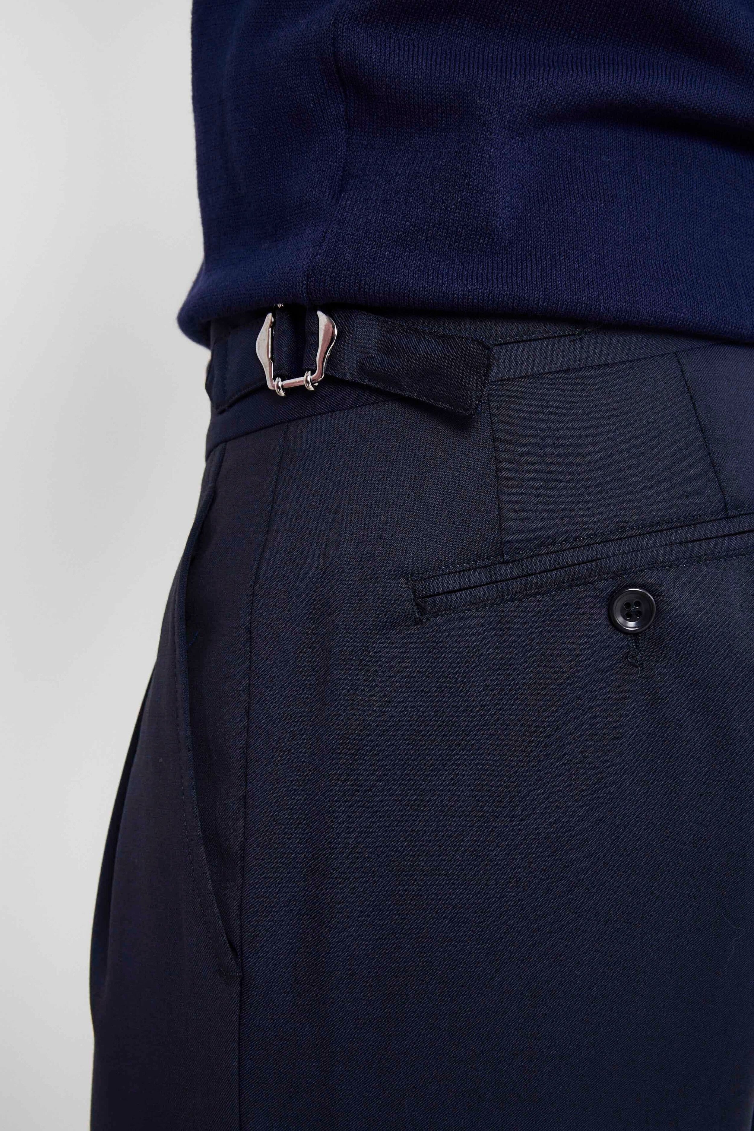 Elegant Trousers with darts - BLUE