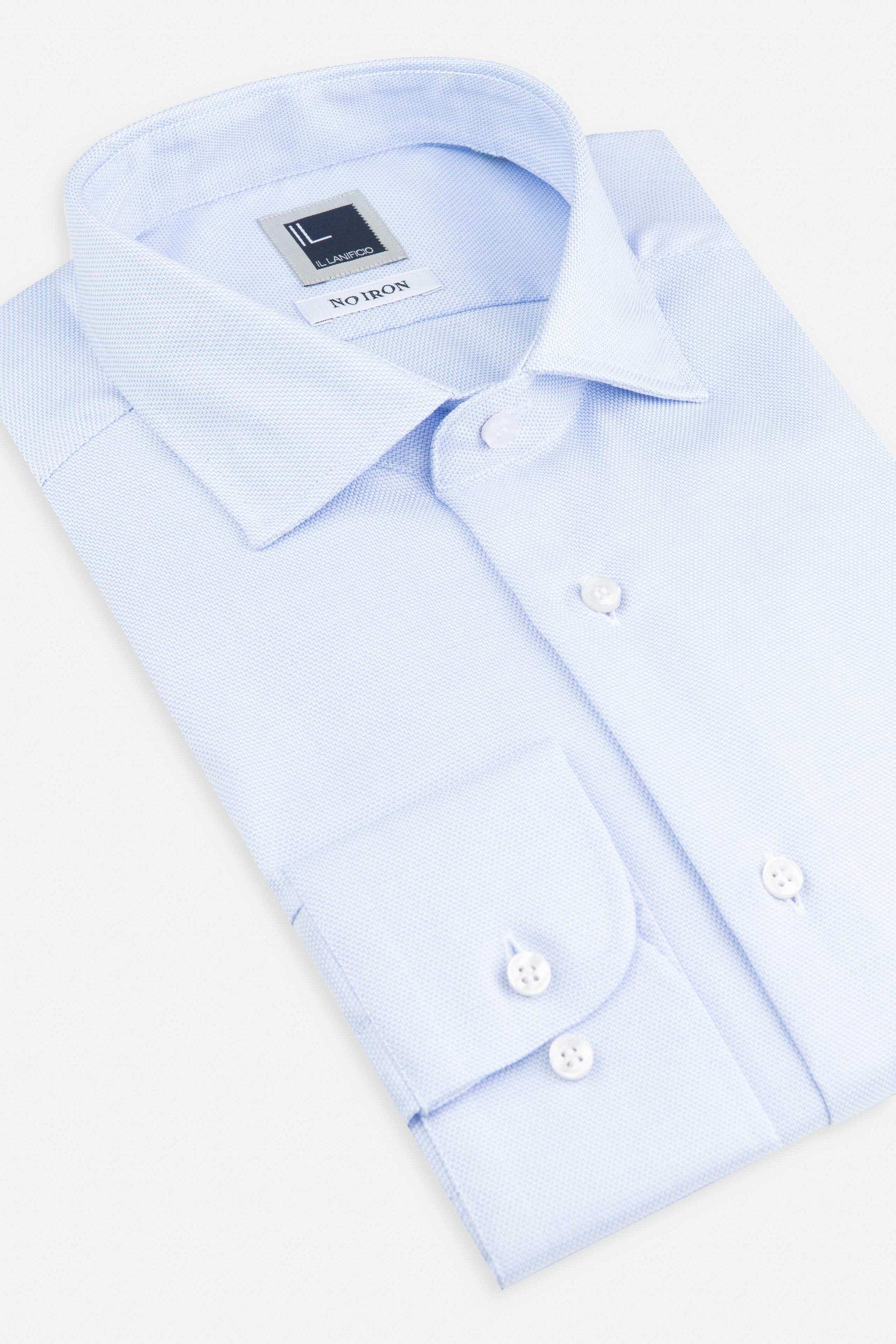 Slim fit shirt no iron - Light blue