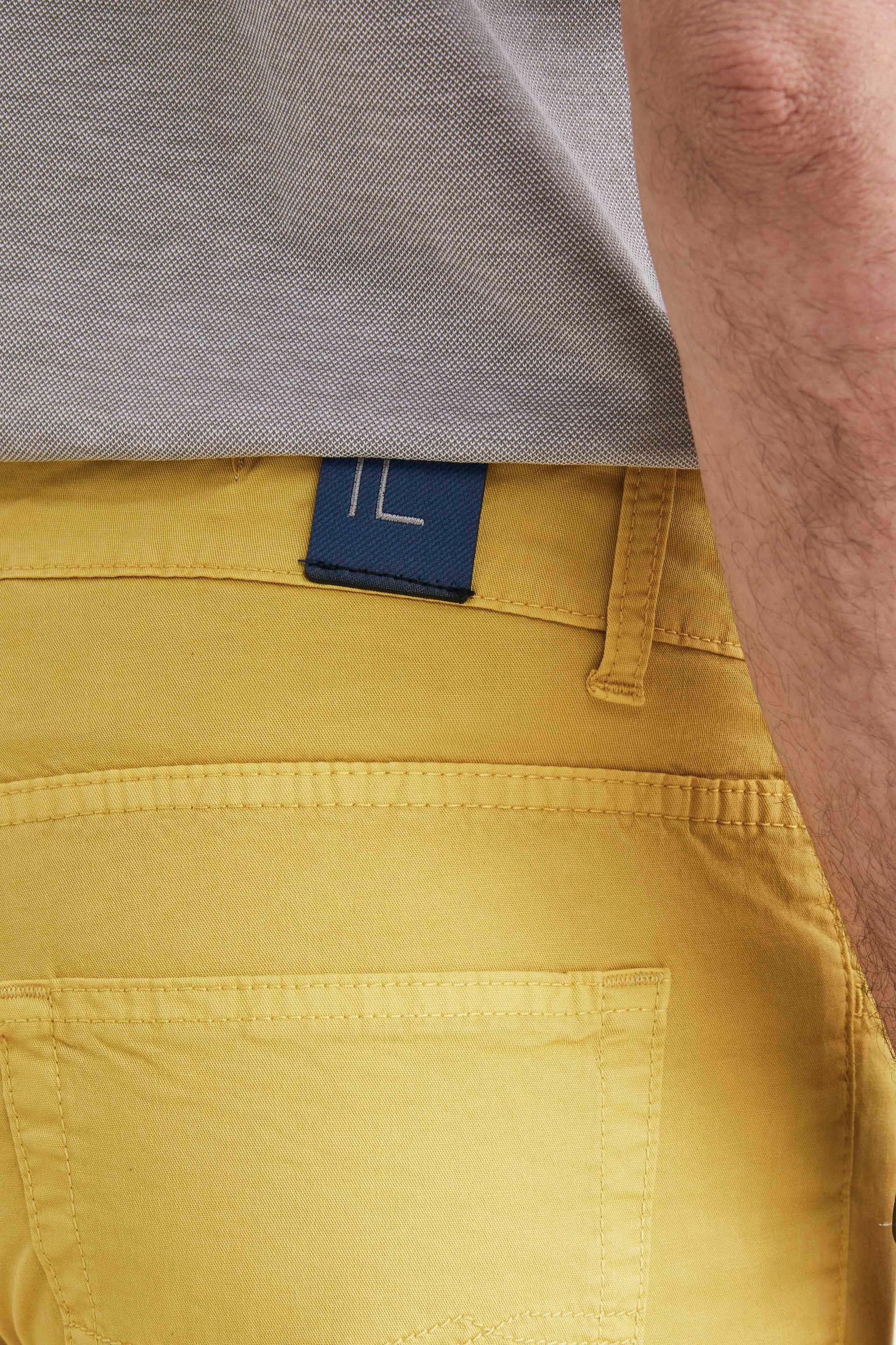 Baumwollhose mit fünf Taschen - Ocker