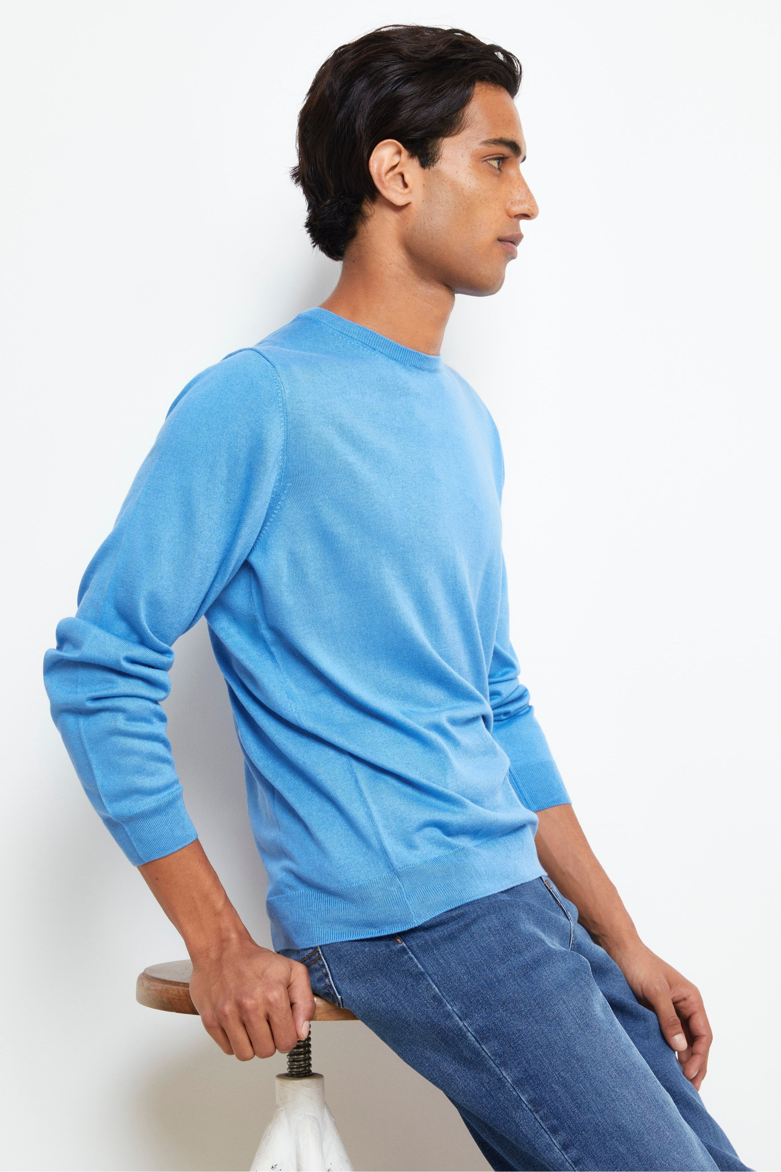 Extra-fine silk and cashmere jersey - Hydrangea