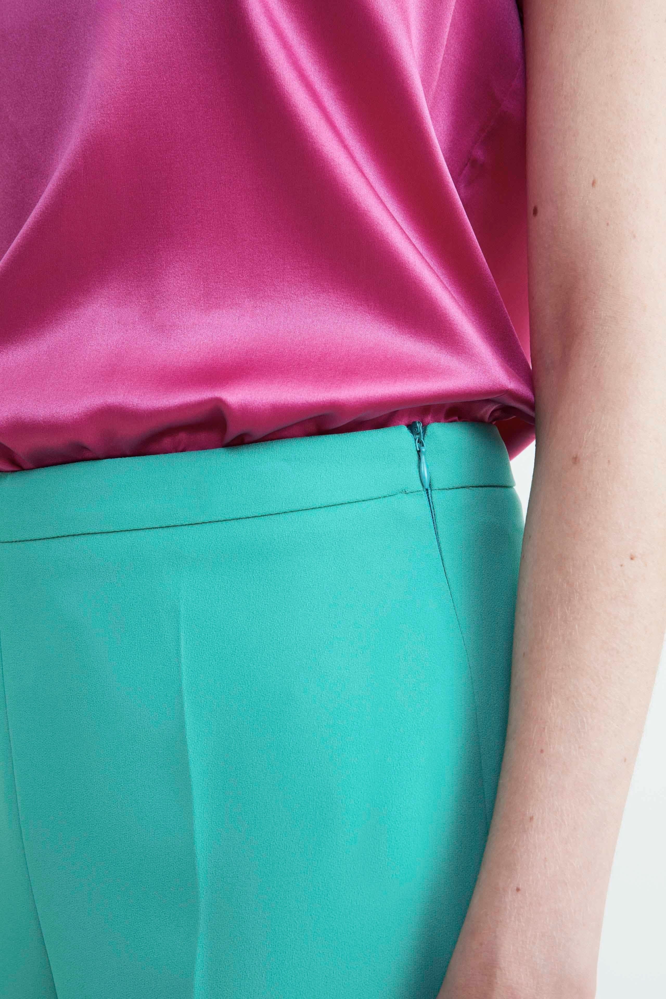 Elegant palace pants - EMERALD GREEN