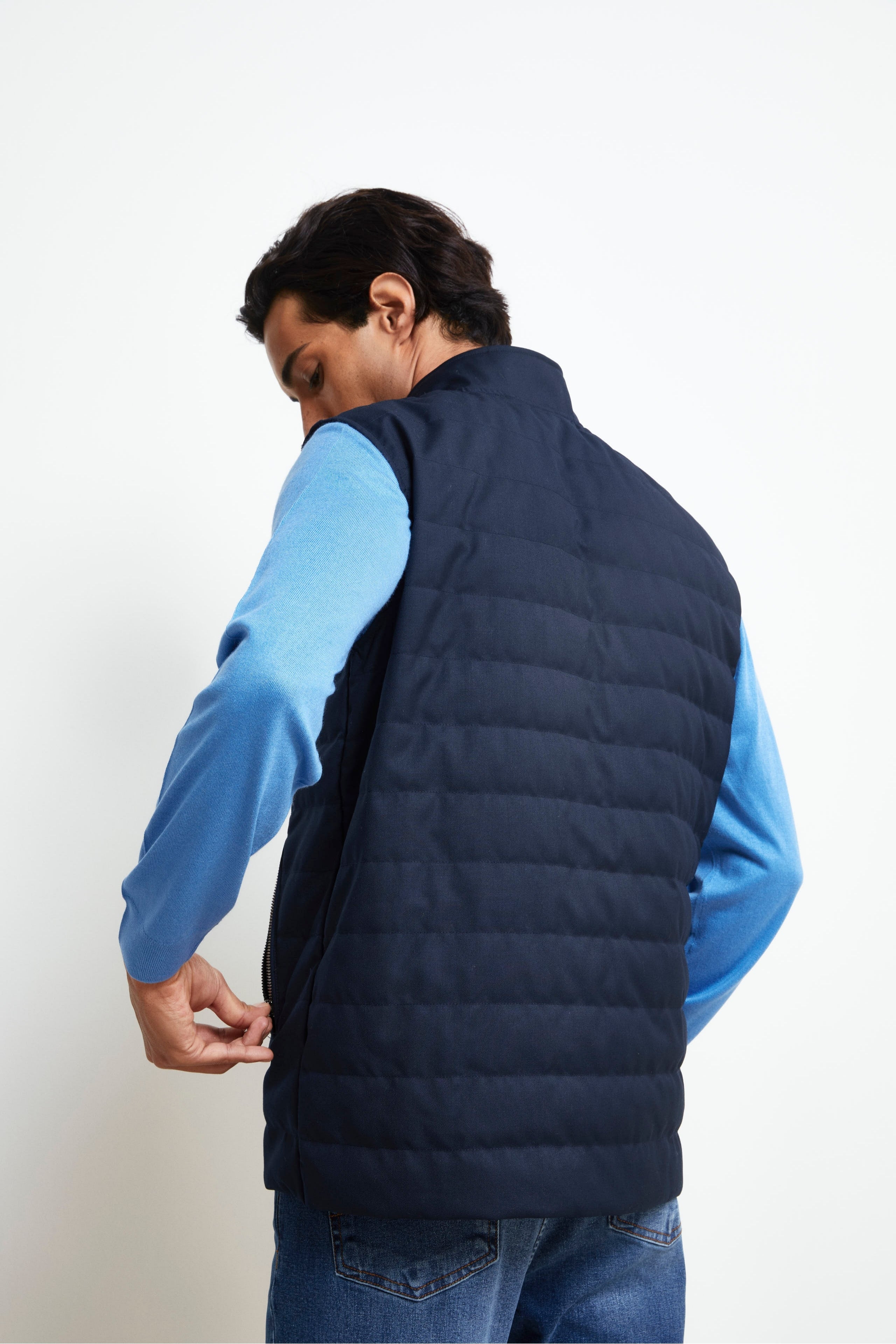 Gilet en duvet rembourré - bleu