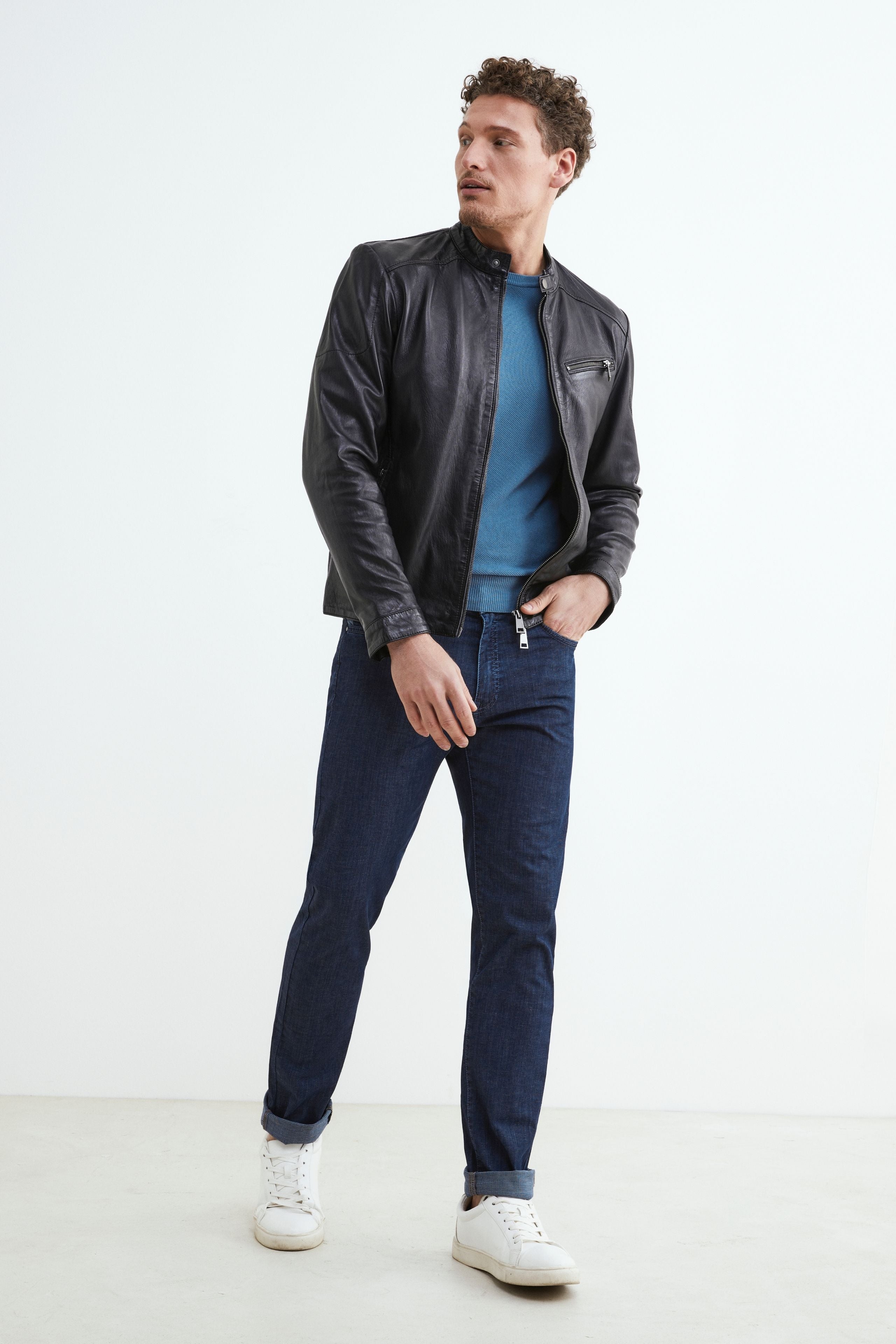 Jeans slim pour hommes - Bleu indigo