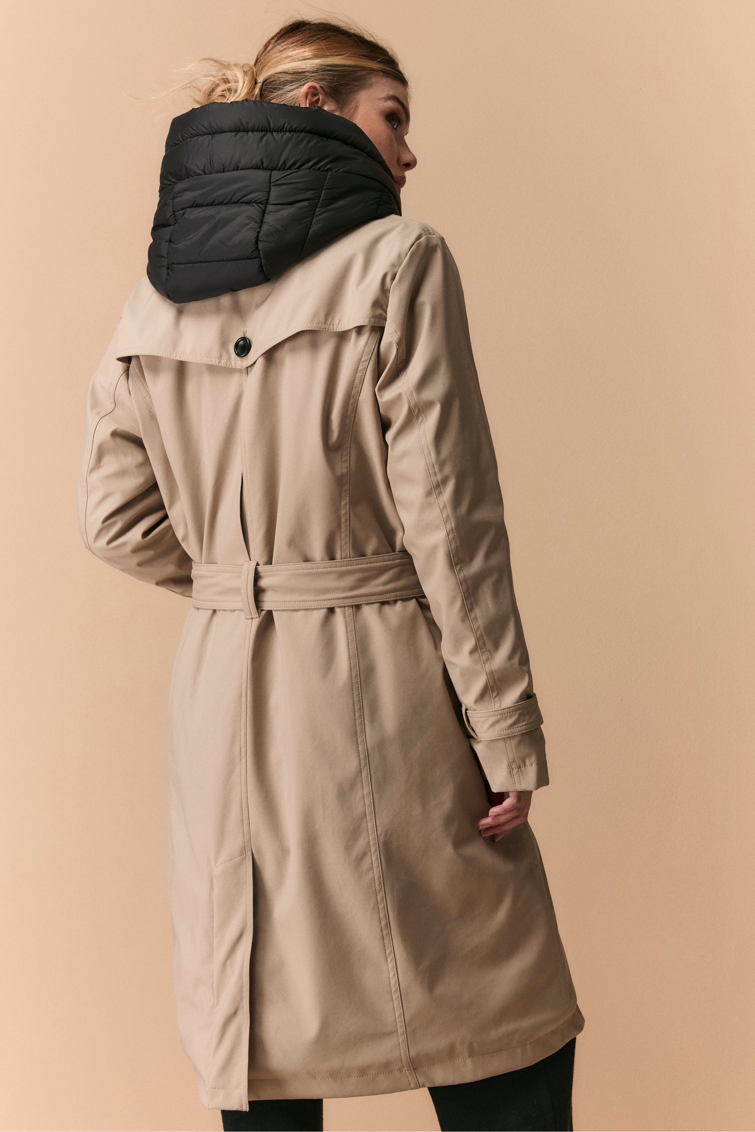 Winter Trench with Belt - BEIGE