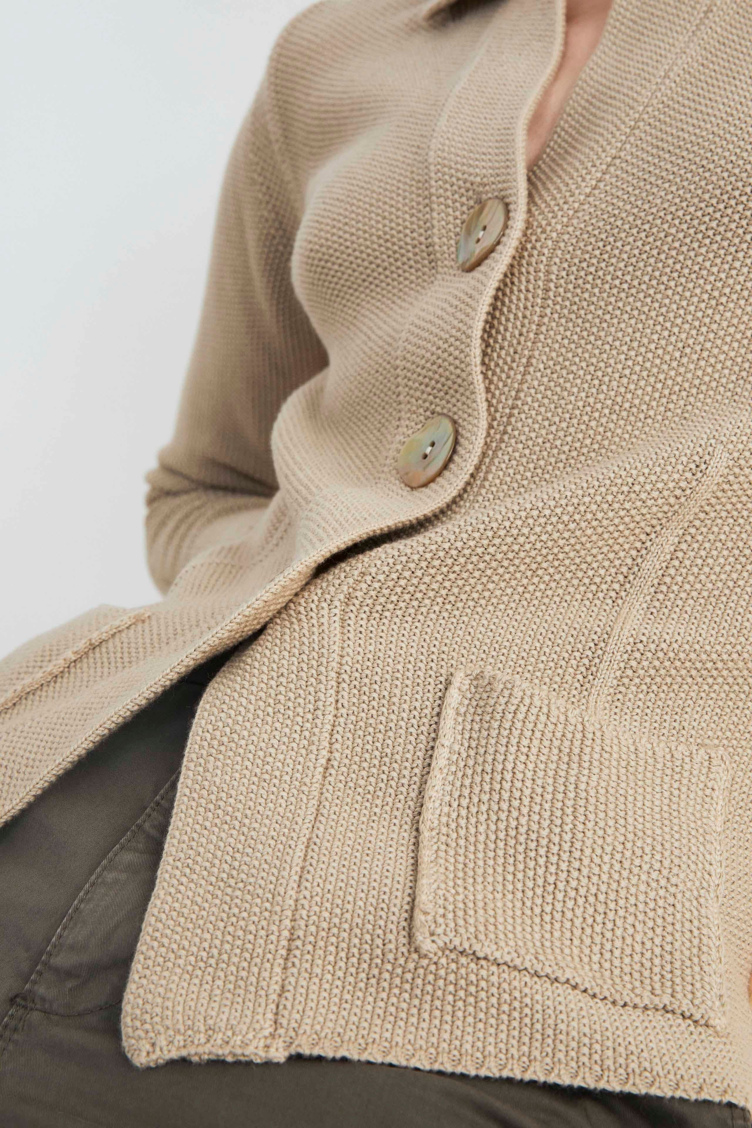 Cardigan avec boutons - BEIGE