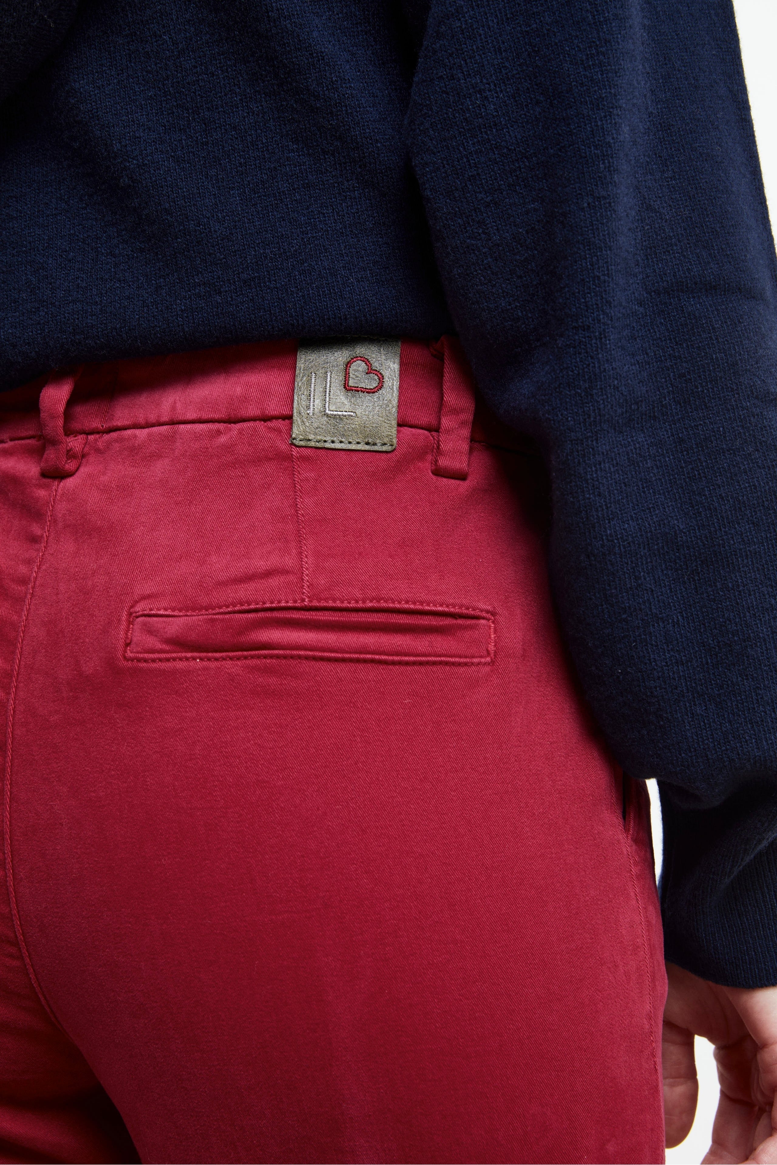 Five-pocket trousers - Burgundy