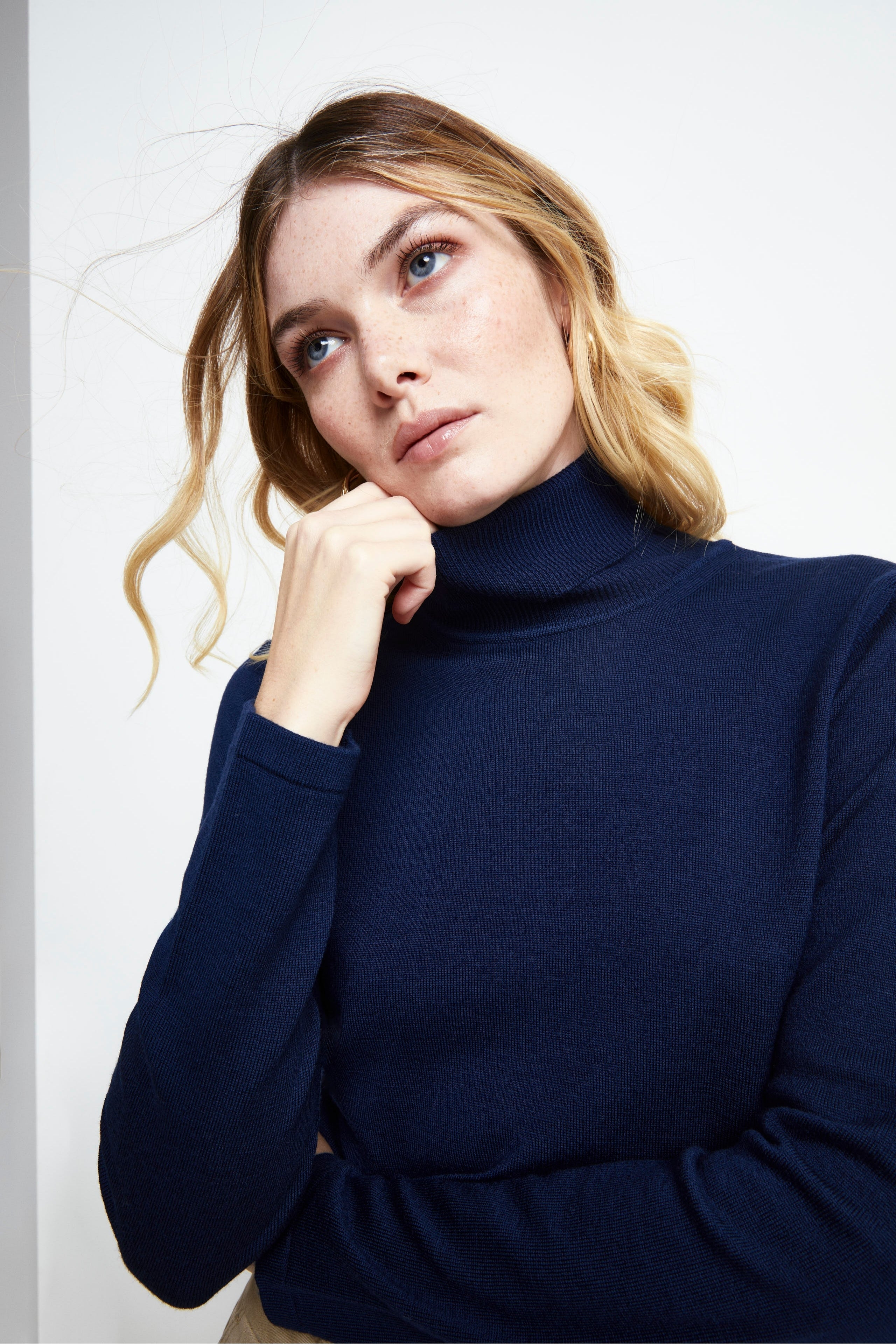 Wool turtleneck - BLUE