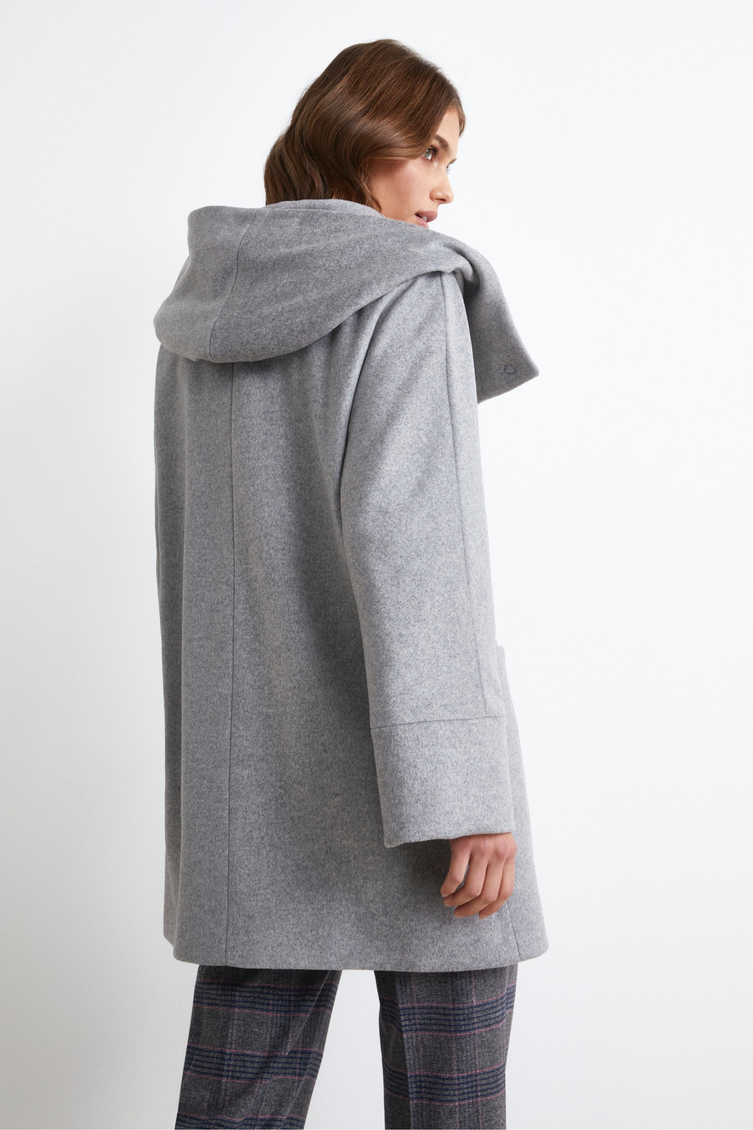 Wool and cashmere short coat - PEARL