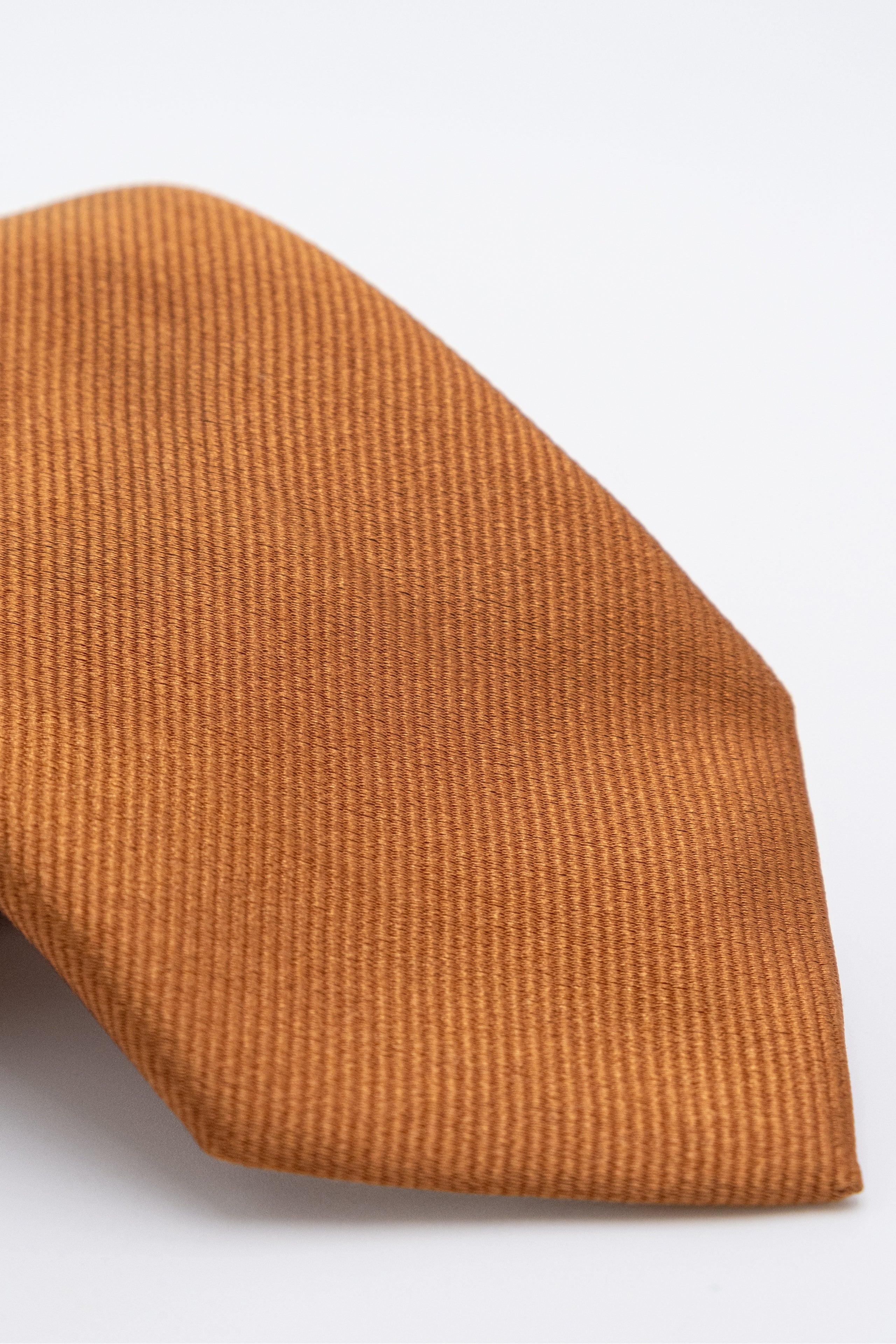 Elegant Silk Tie - Burnt brown