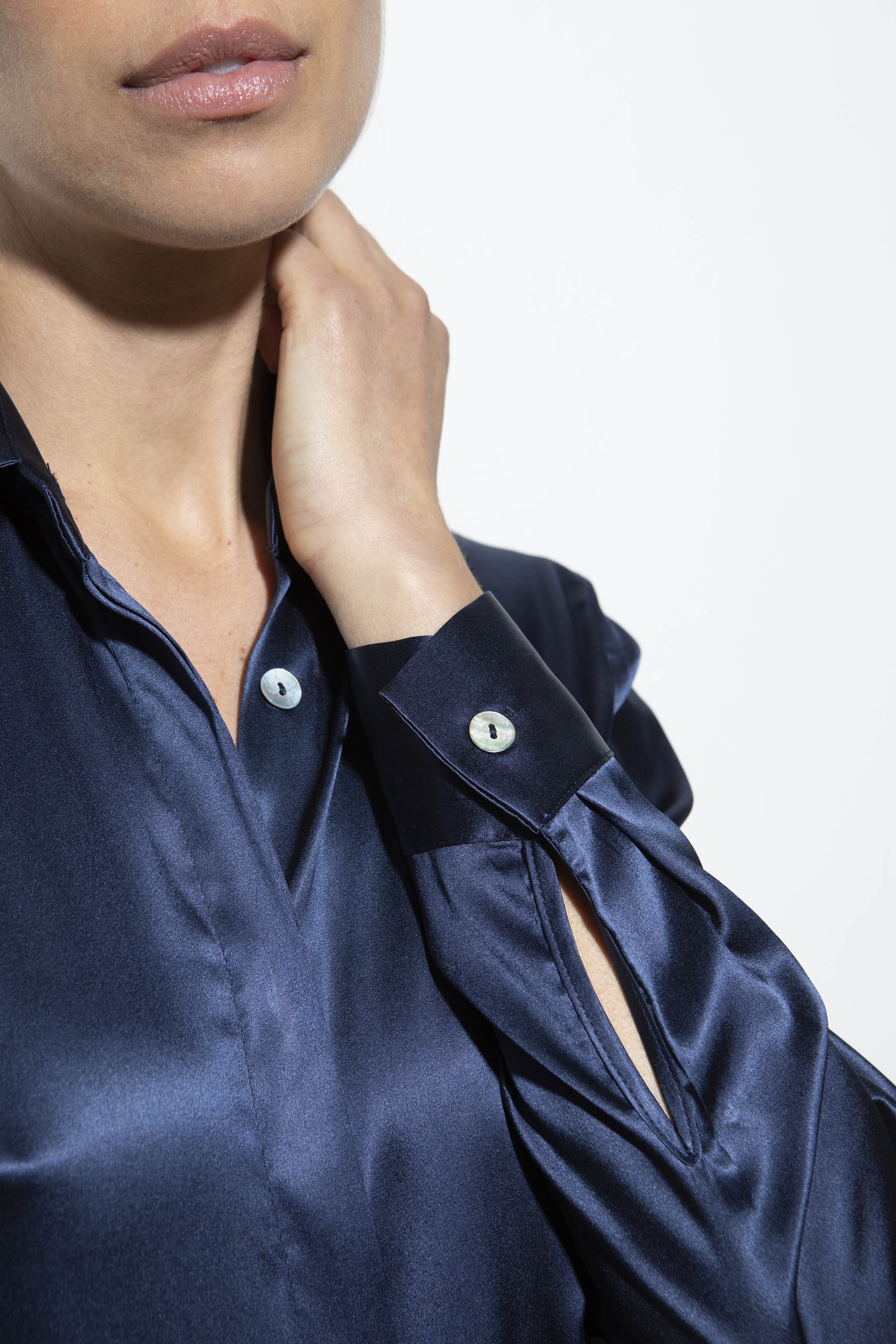 Silk shirt - BLUE