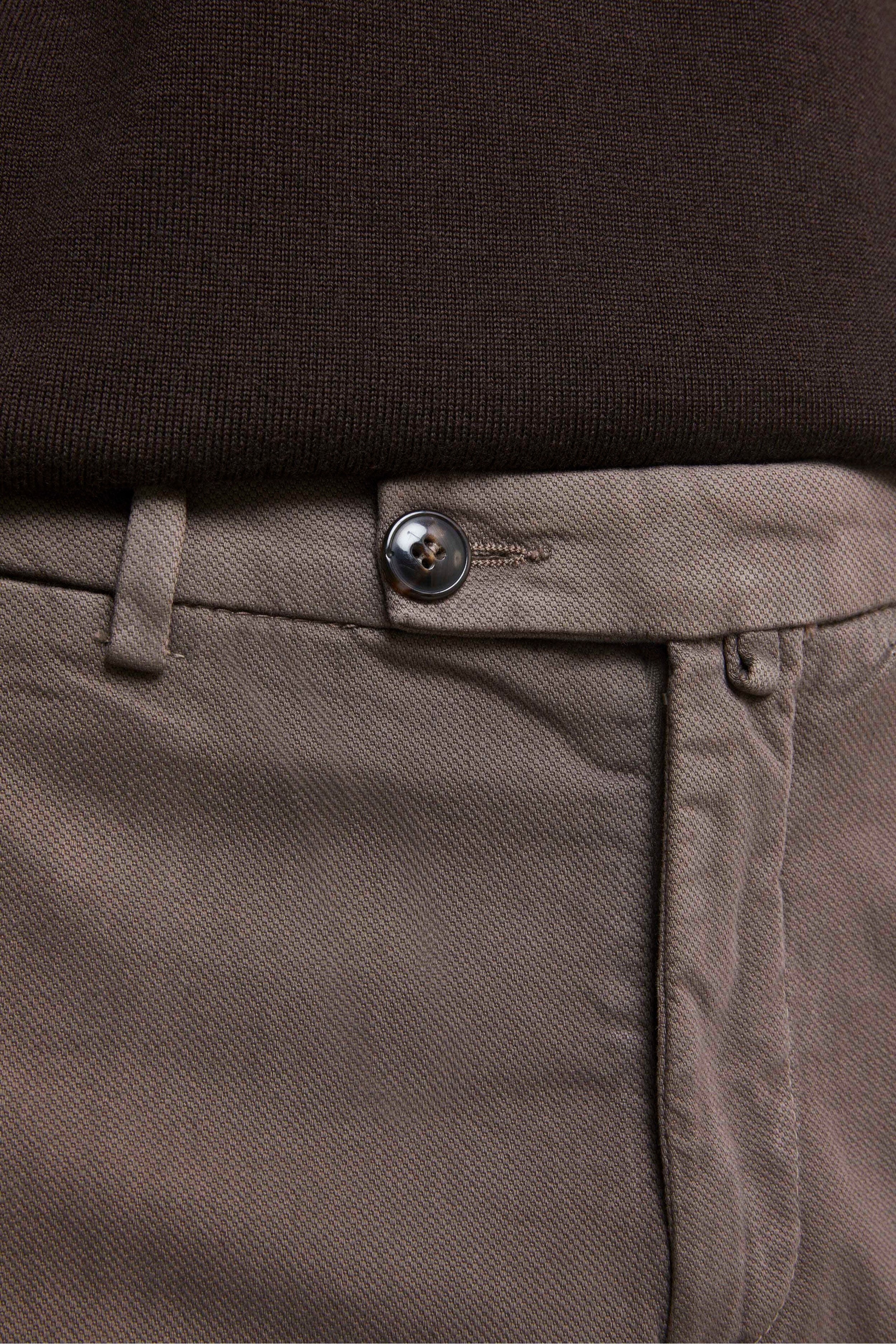 Pleated Regular Fit Pants - Brown