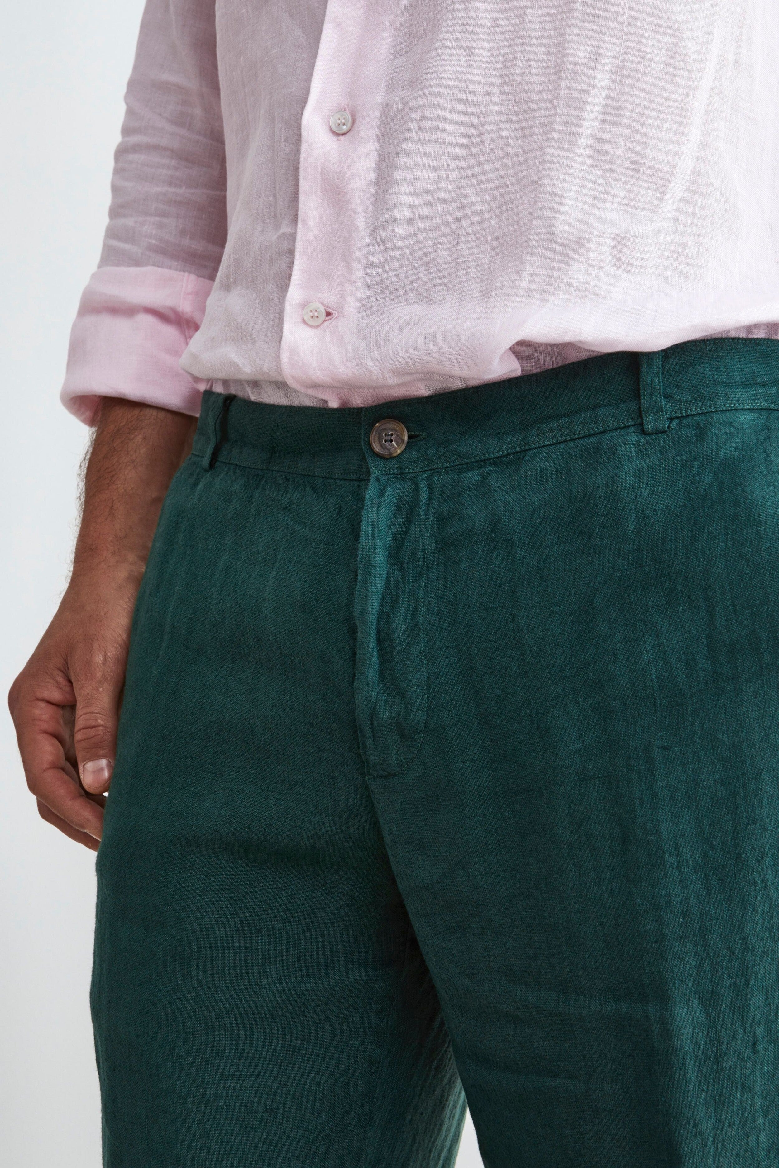 Pantalon en lin - Vert