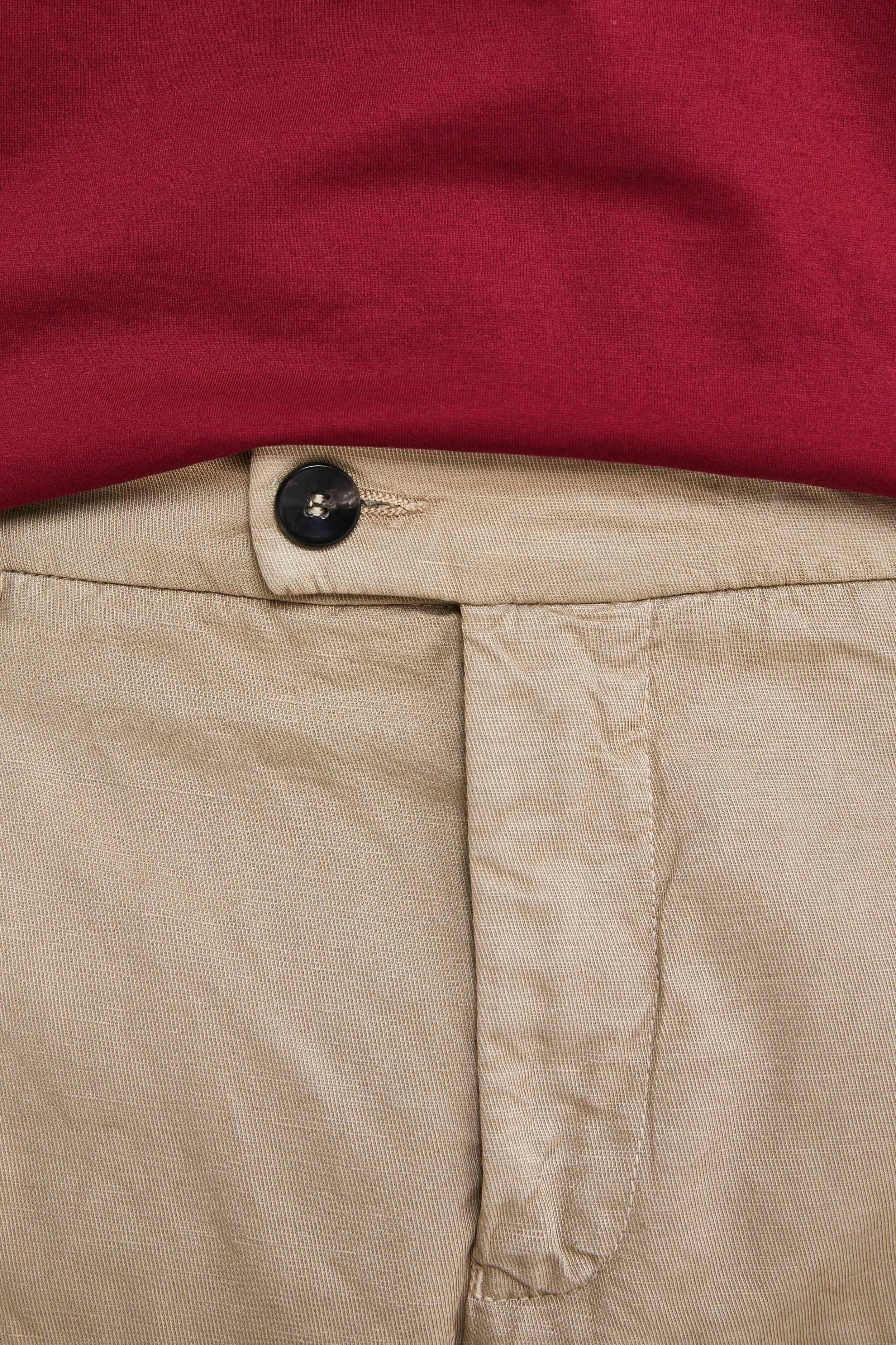 Pantalon à plis pour hommes - BEIGE