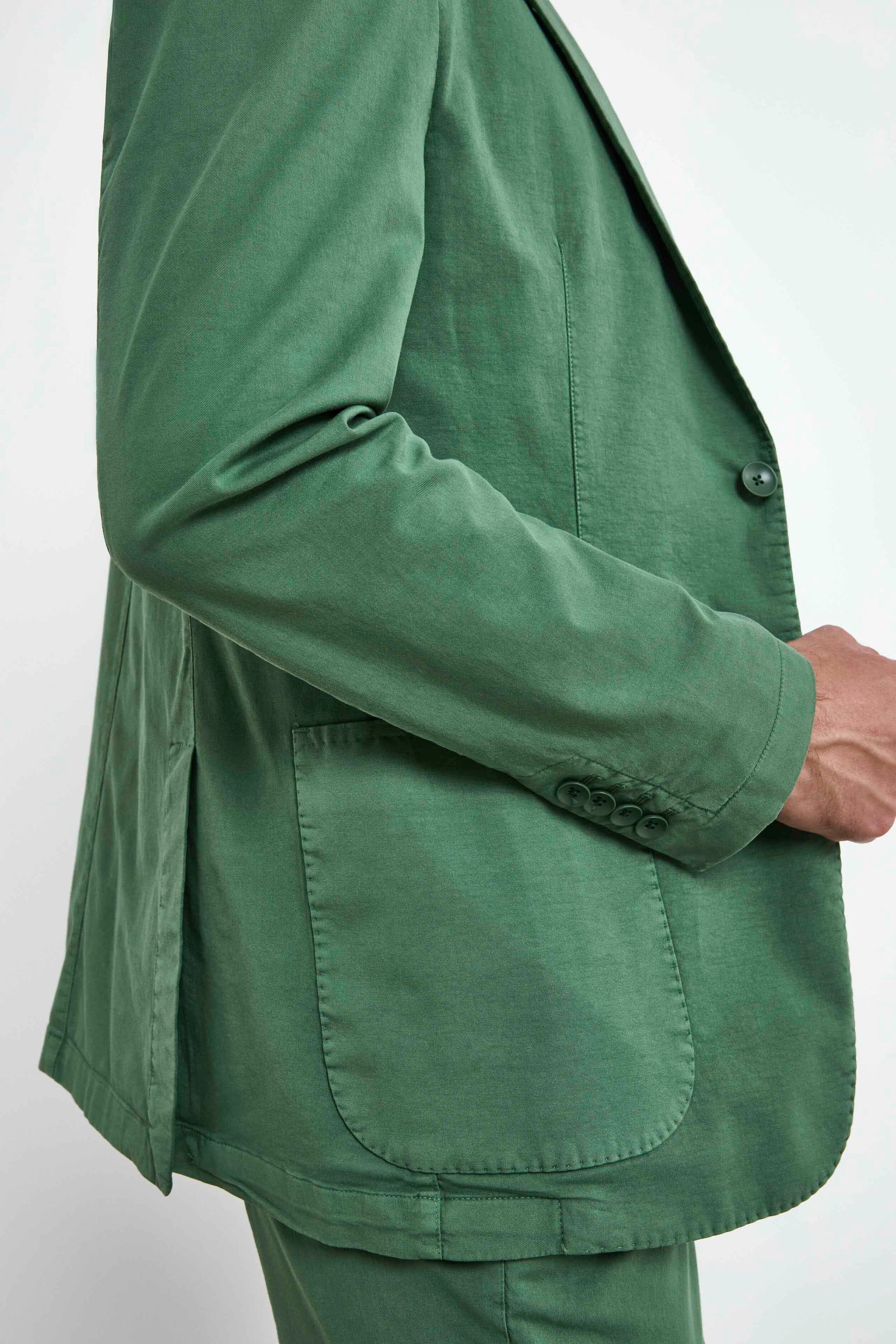 Cotton Casual Jacket - GREEN