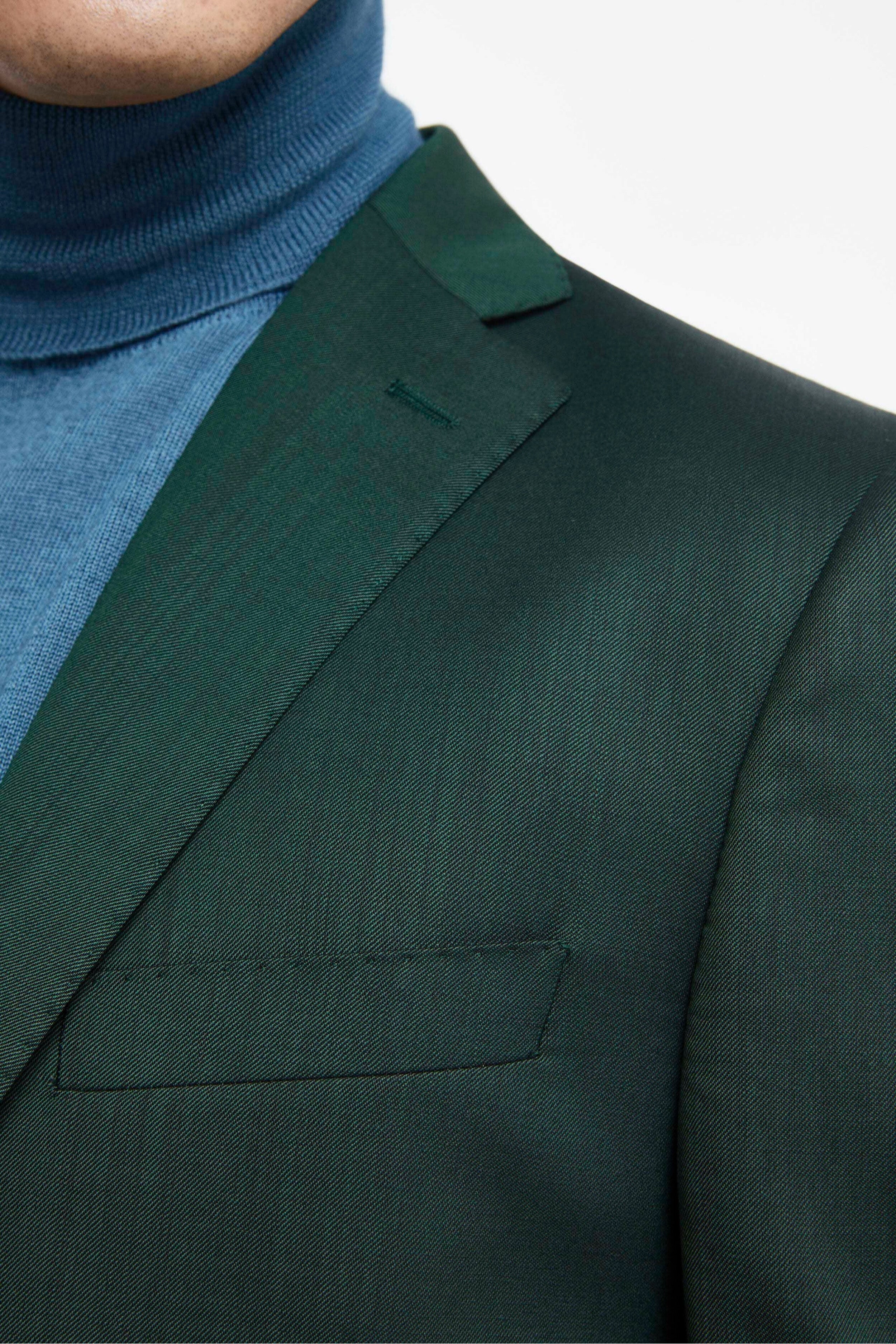 Colored Single-Breasted Slim Fit Suit - GREEN