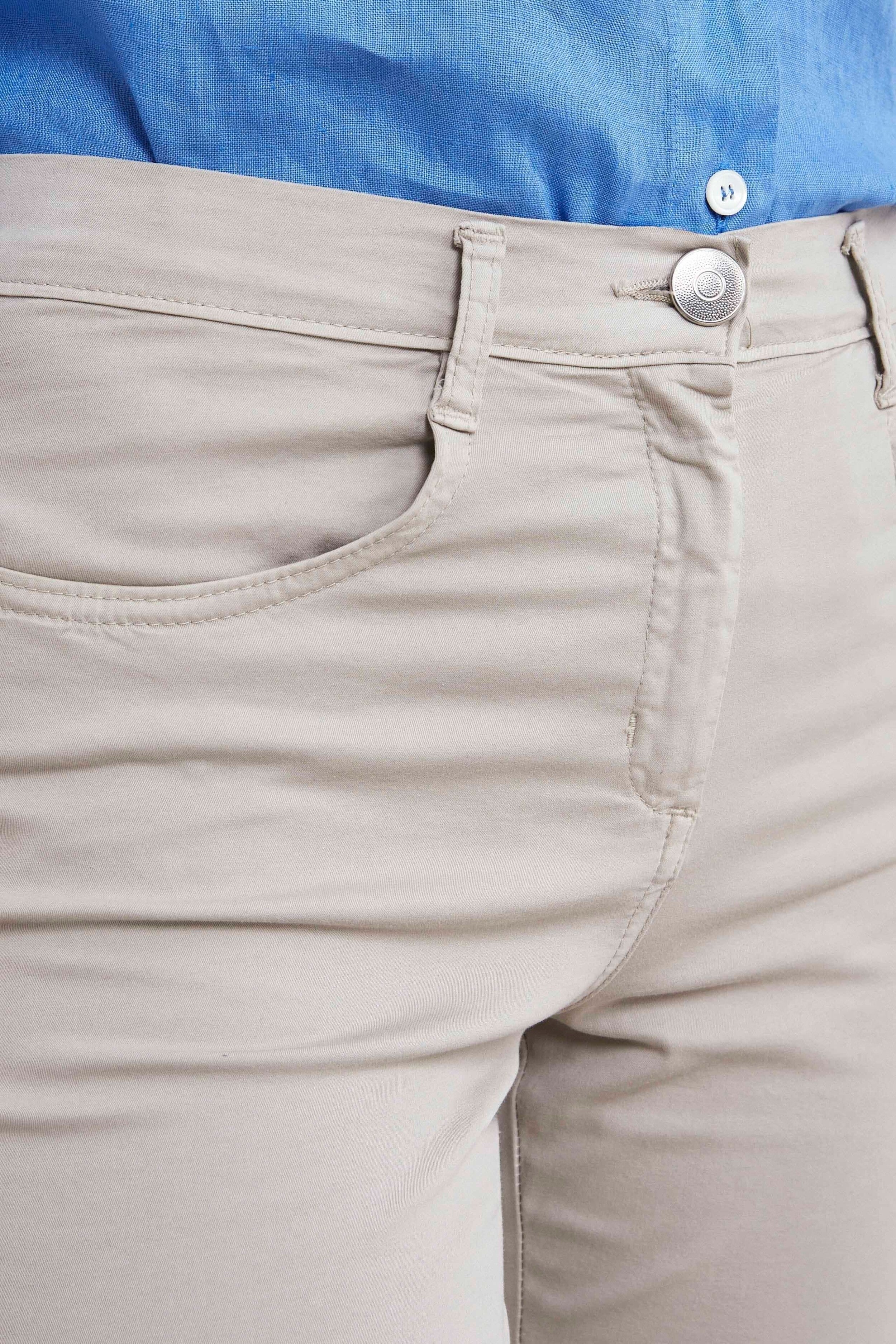 Slim Five Pocket Trousers - BEIGE