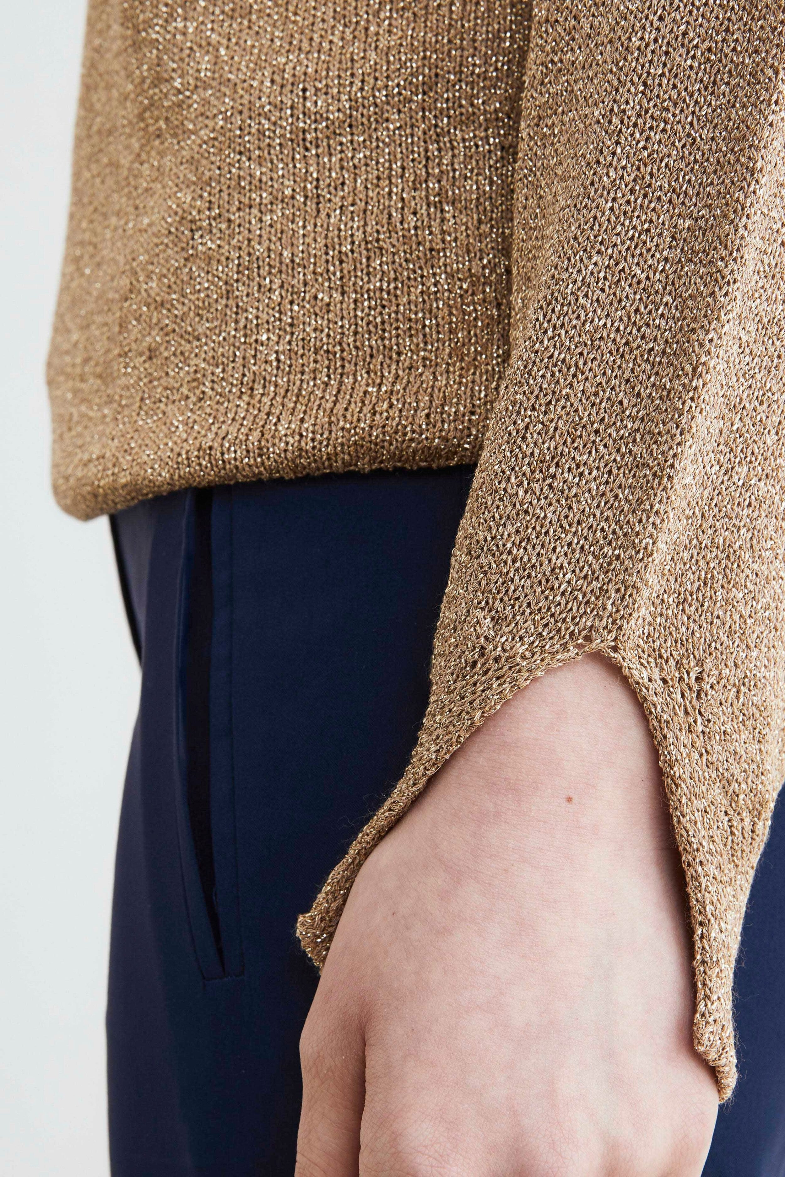 Boat-neck sweater - Gold