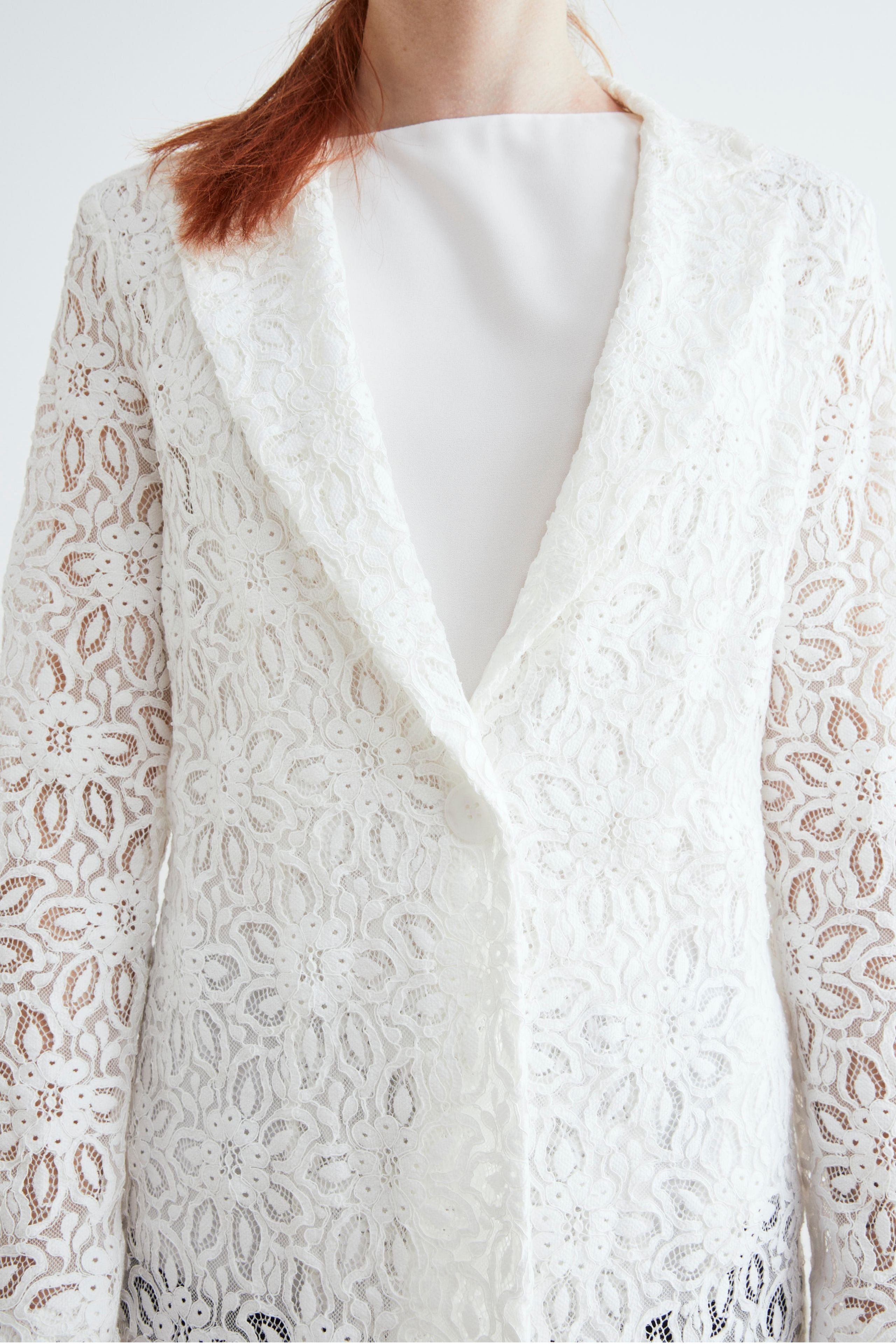 Veste en dentelle - BLANC