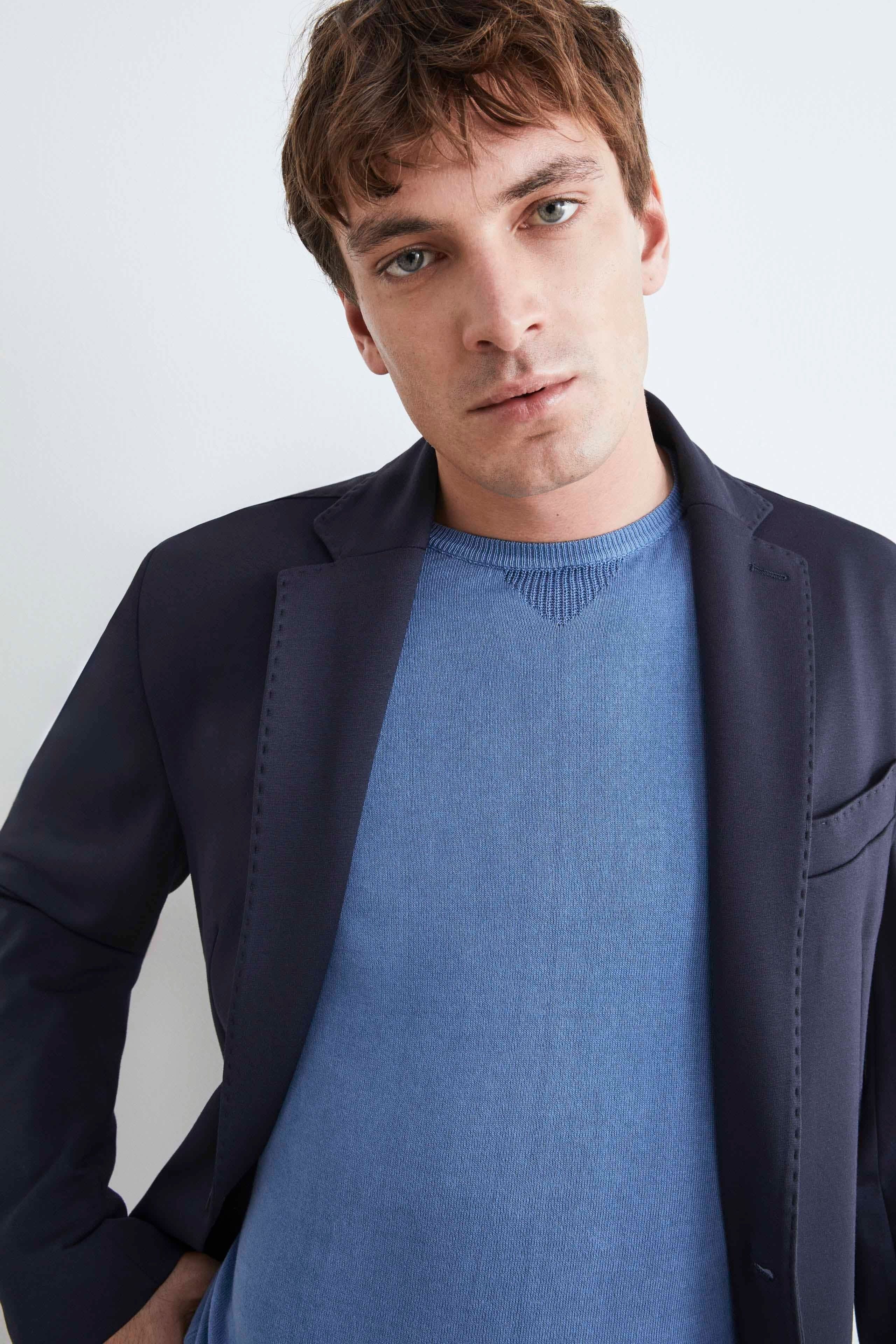 Veste en jersey pour hommes - BLEU