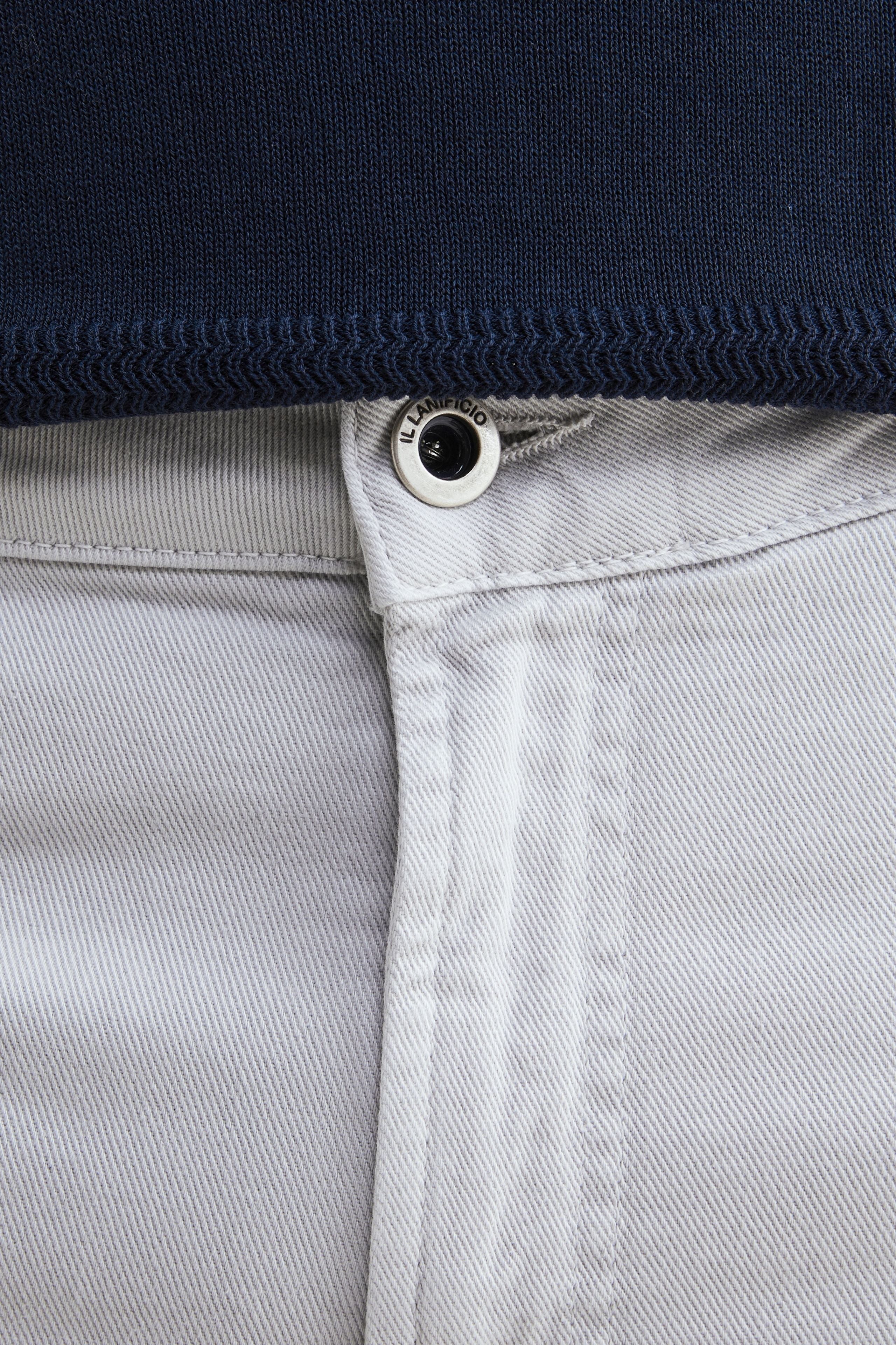 5-pocket cotton pants - Light grey