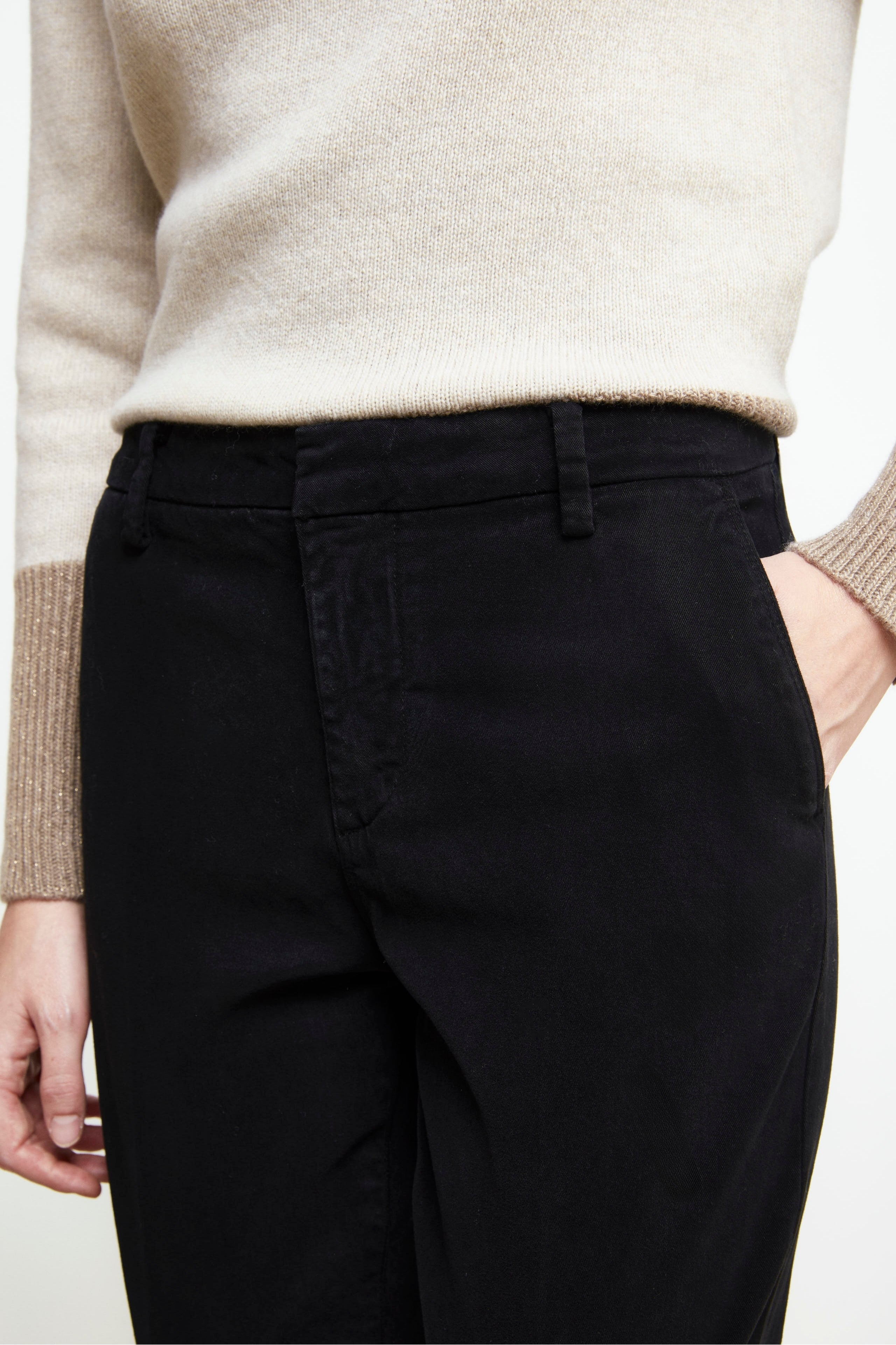 Five-pocket trousers - BLACK