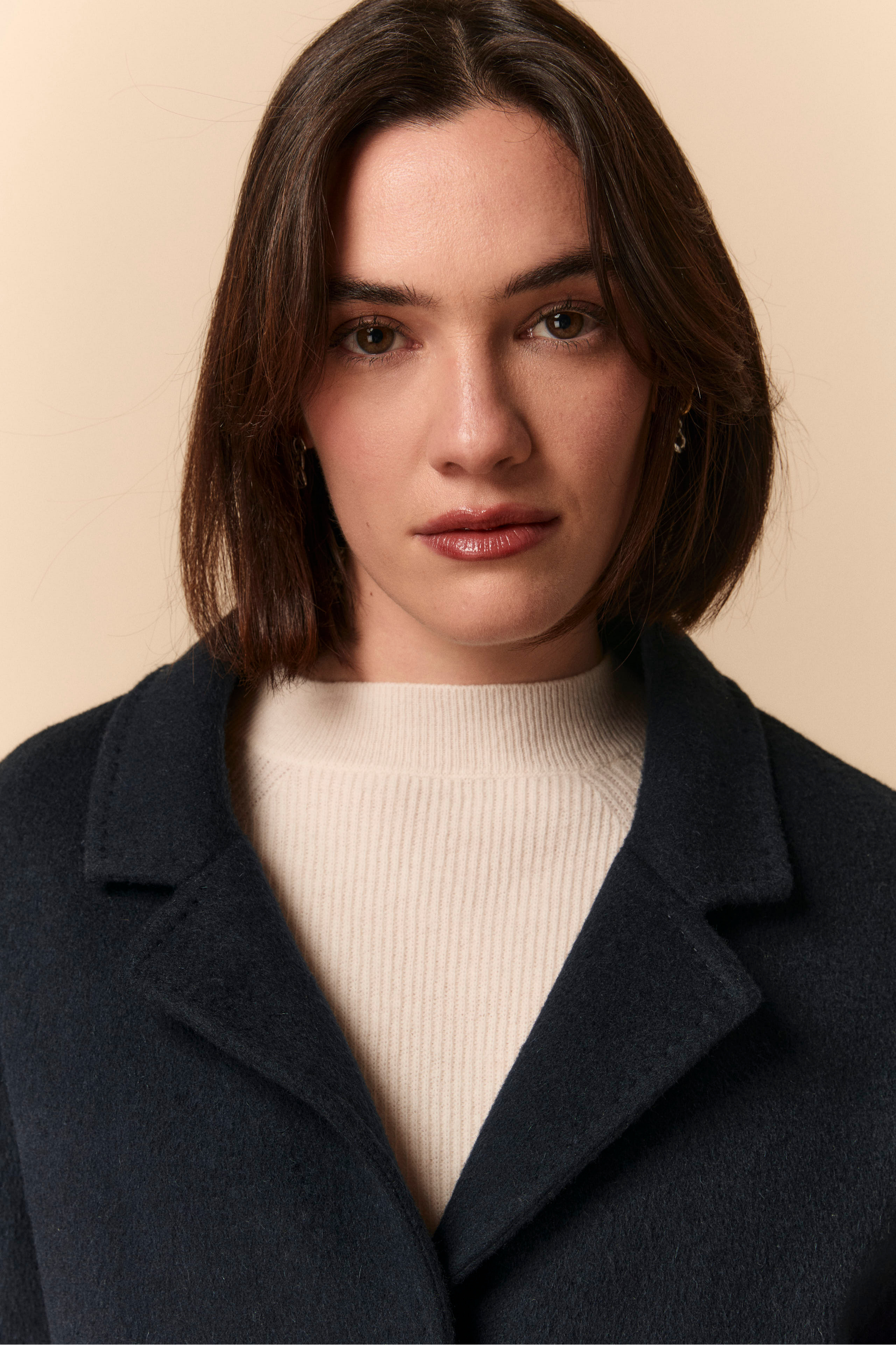 Manteau Midi en Laine Rembourré - BLEU