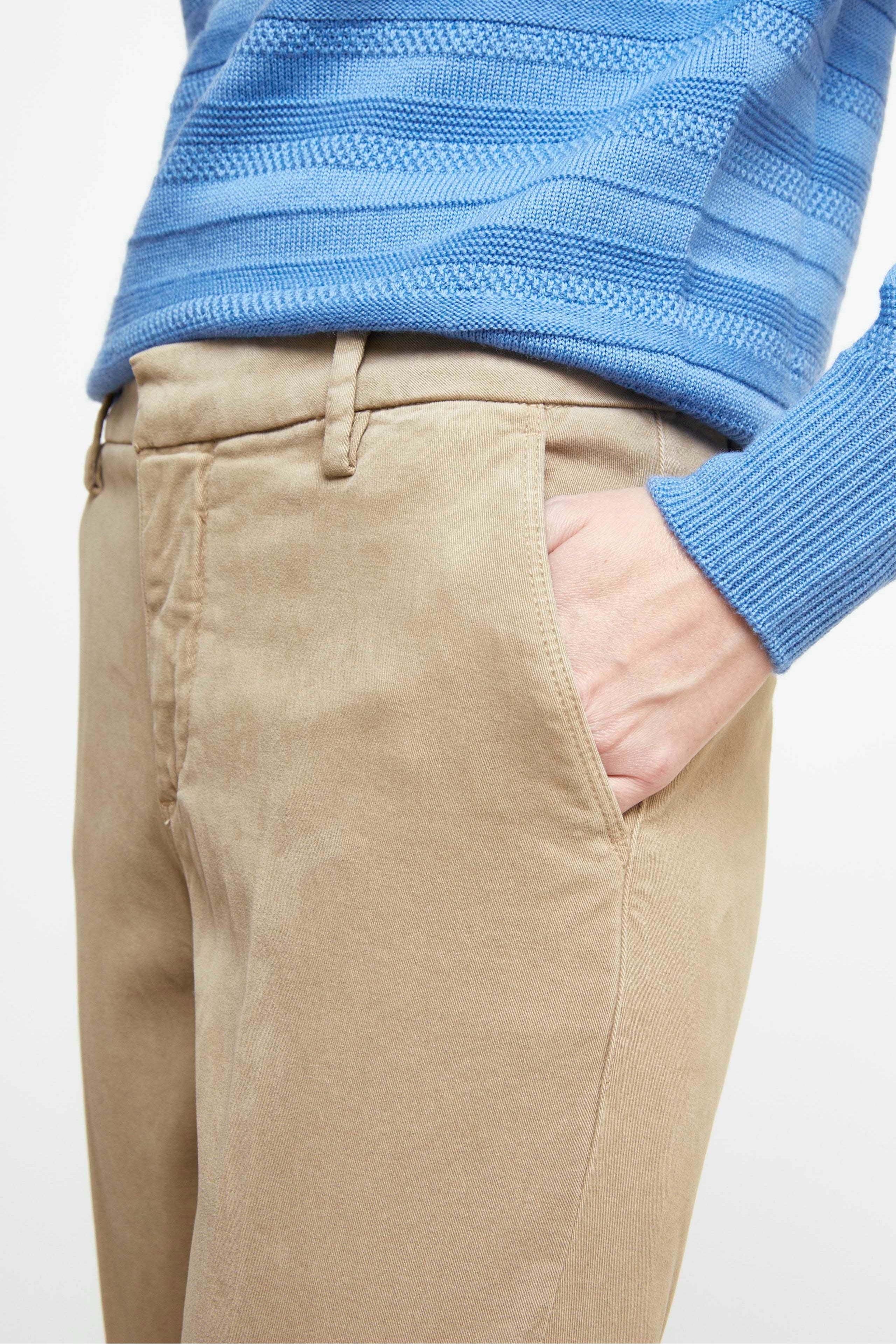 Five-pocket trousers - Dark beige