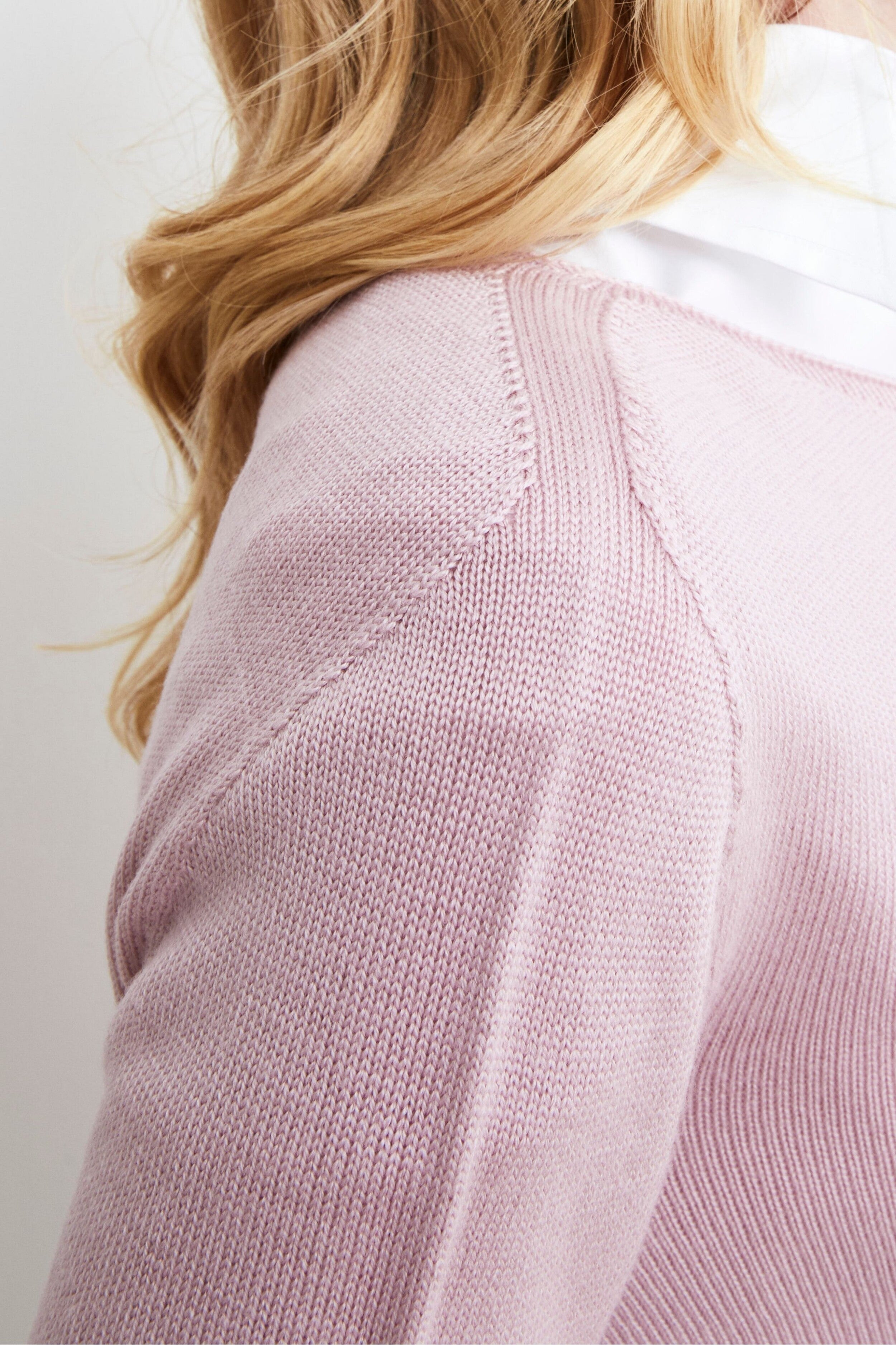 Pull Classique en Laine Mérinos - rose