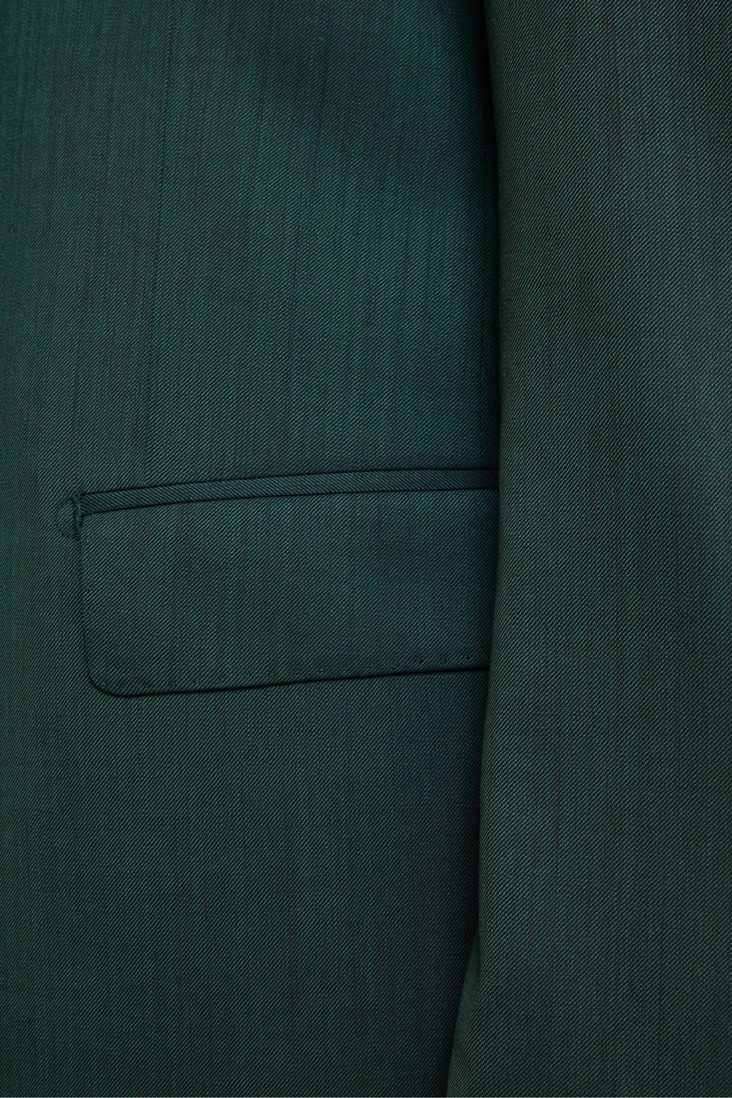 Colored Single-Breasted Slim Fit Suit - GREEN