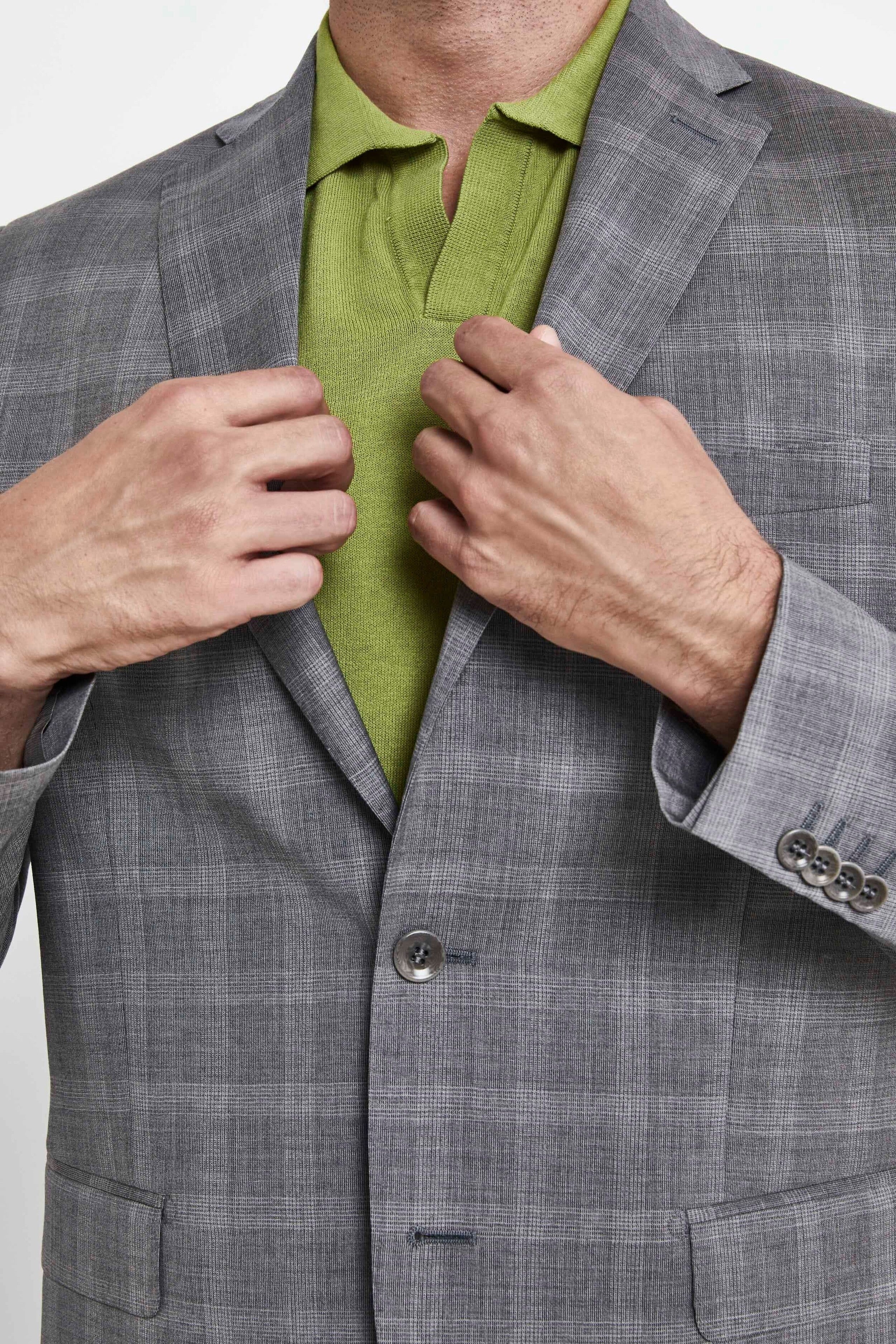 Grey Check Suit - GRAY WALES