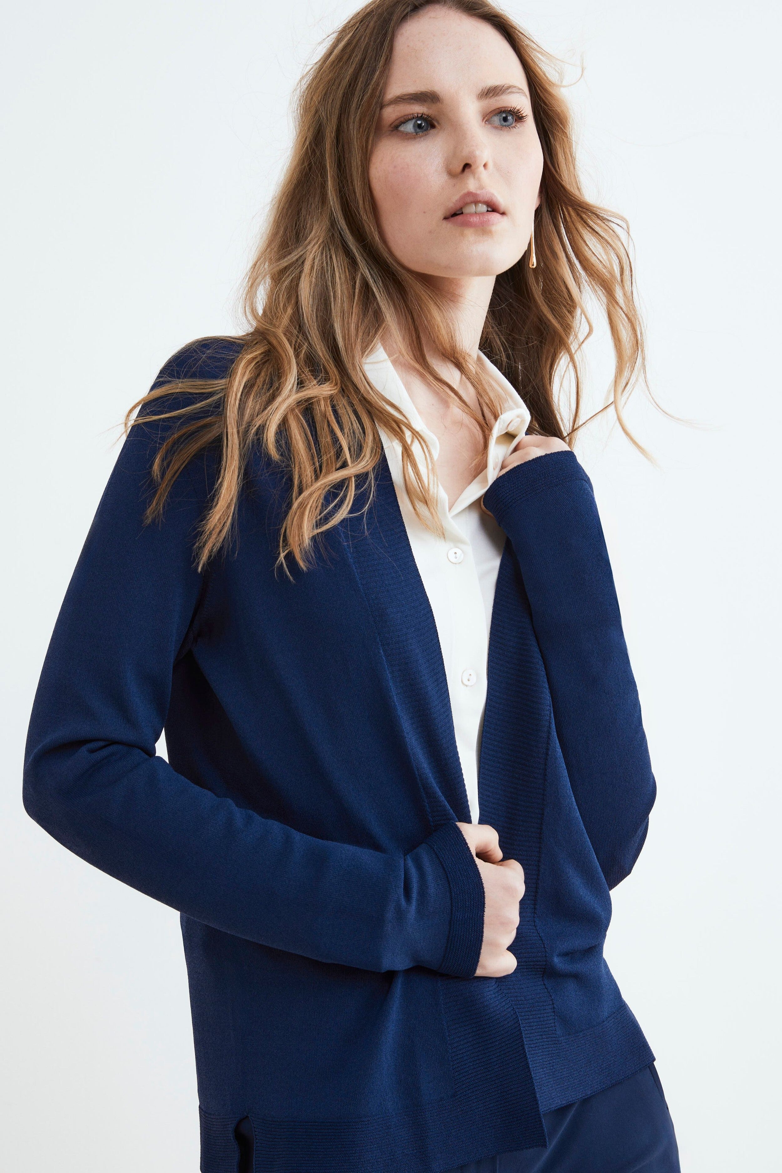 Cardigan ouvert - BLEU