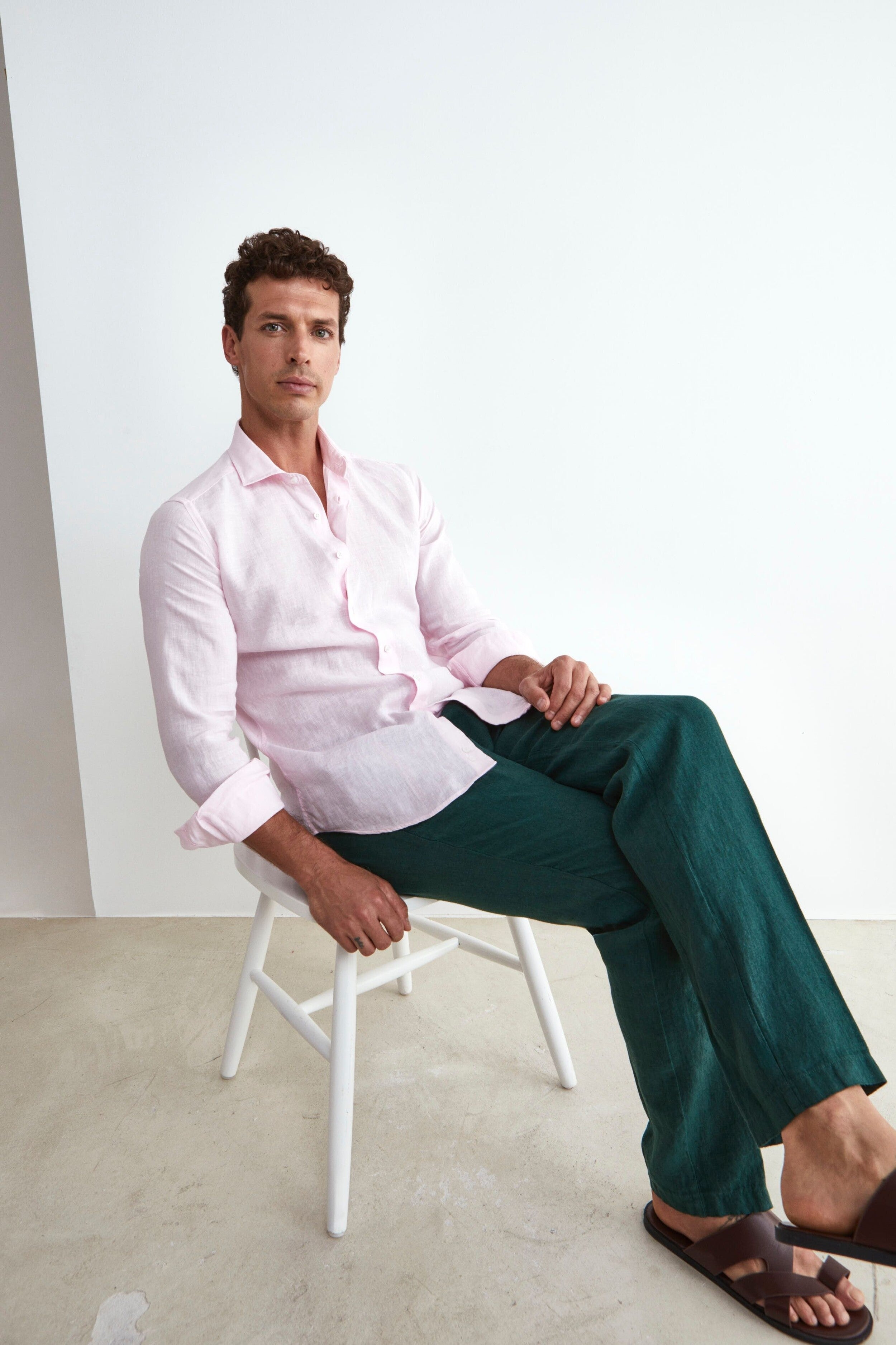 Linen Trousers - Green