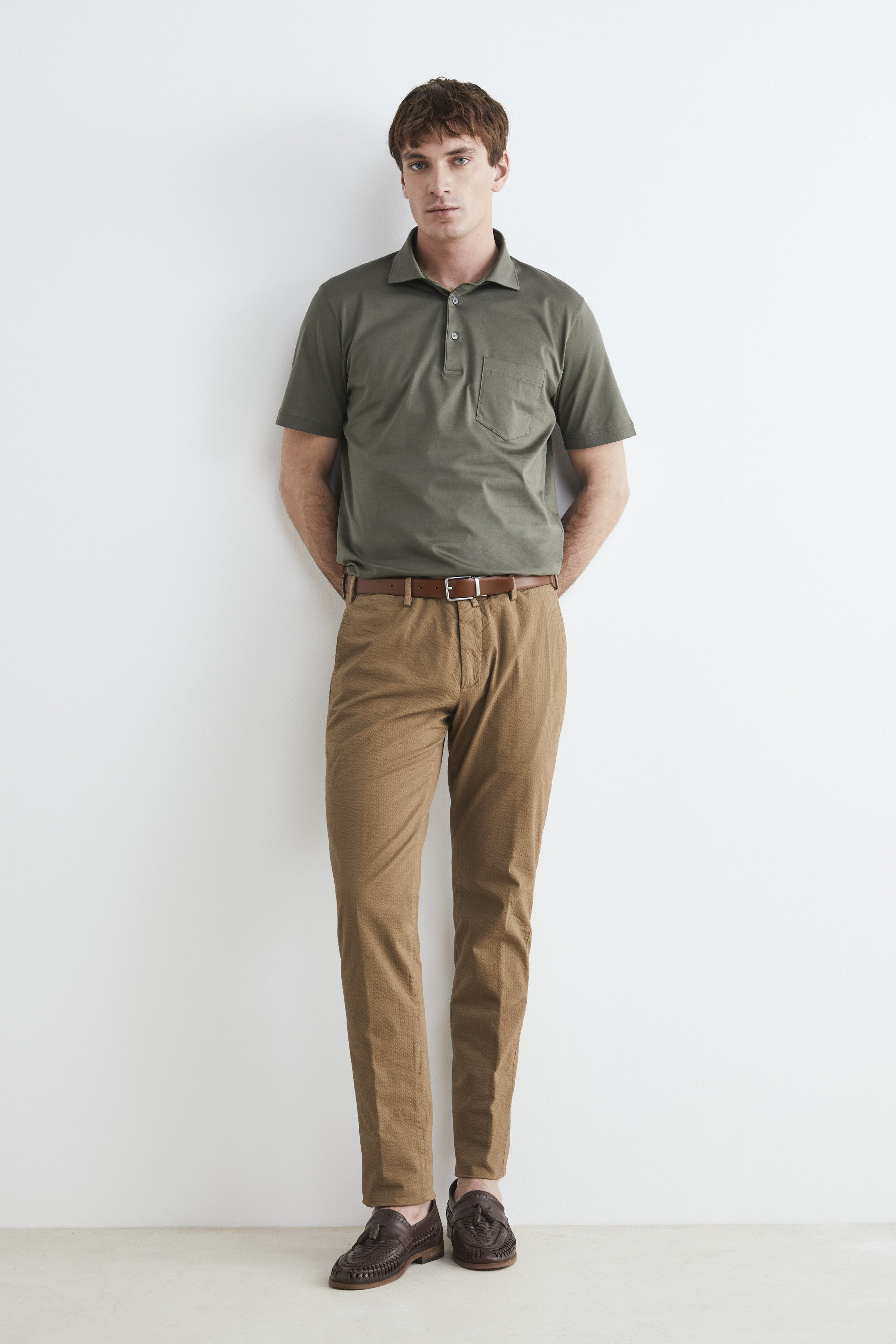 Pantalon chino pour hommes - Marron