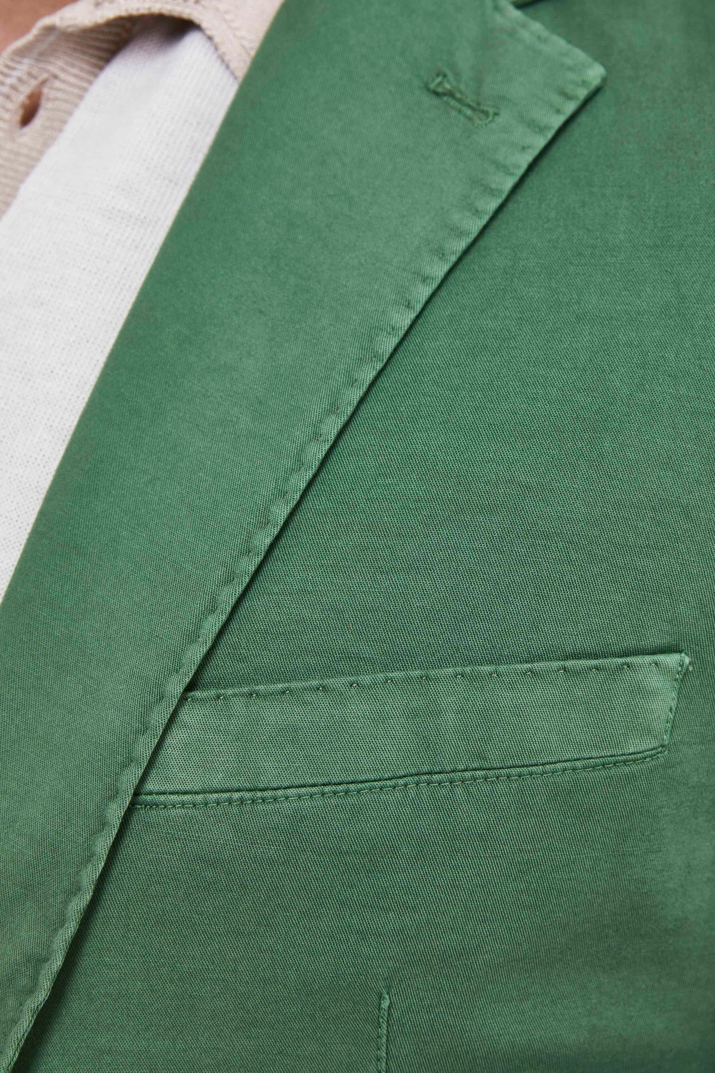 Cotton Casual Jacket - GREEN