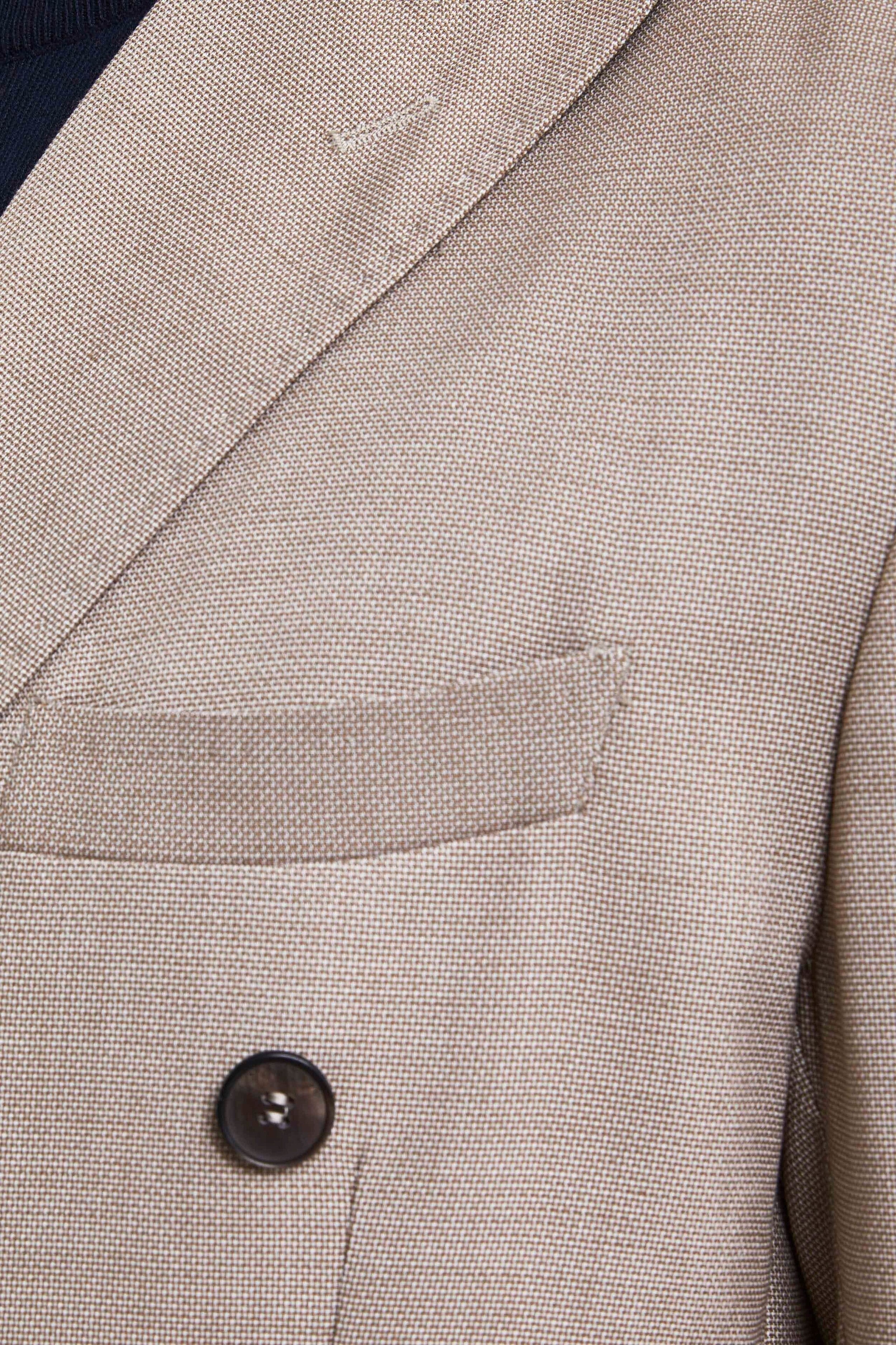 Veste étroite à double boutonnage - BEIGE