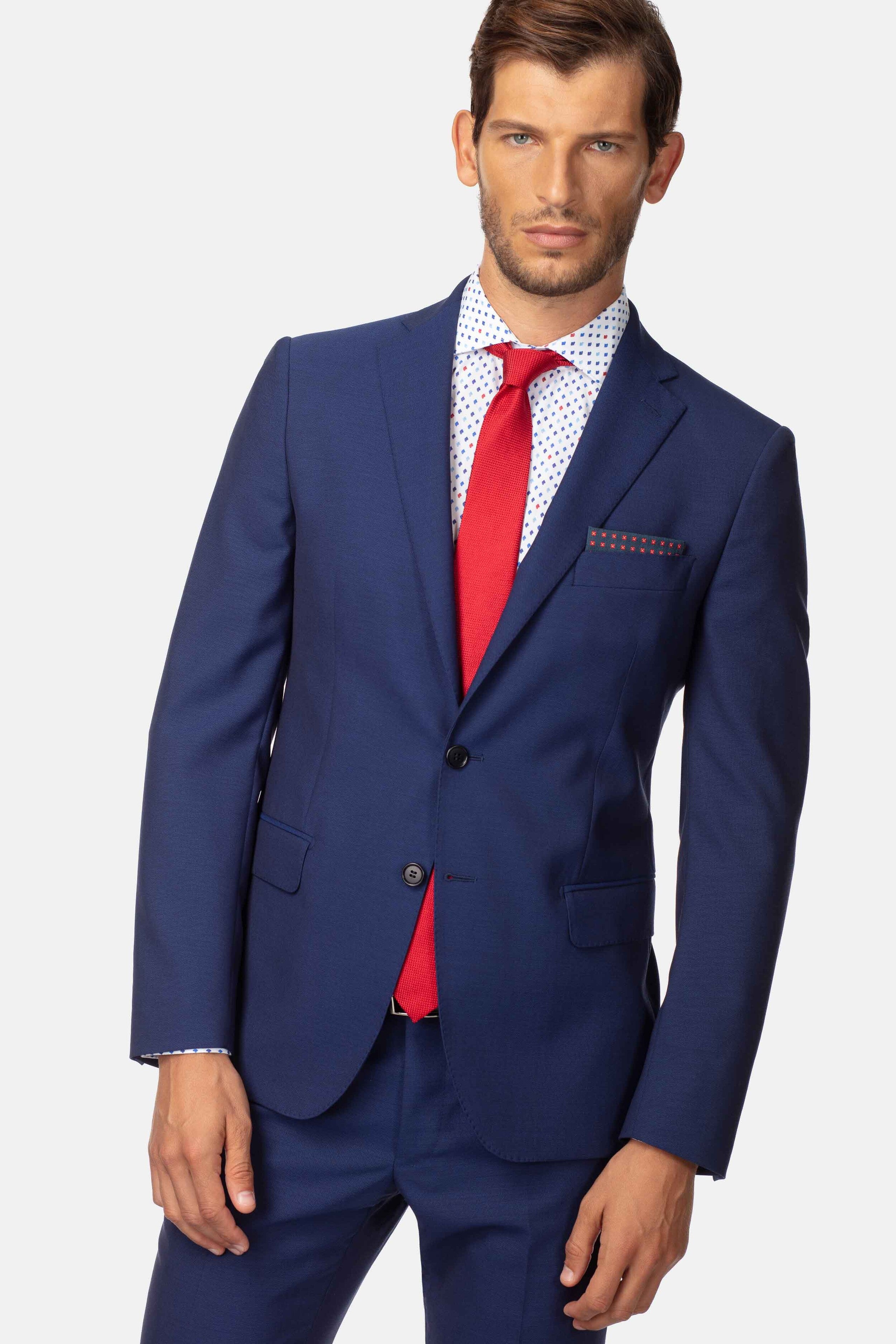 Light blue slim fit suit - Medium blue