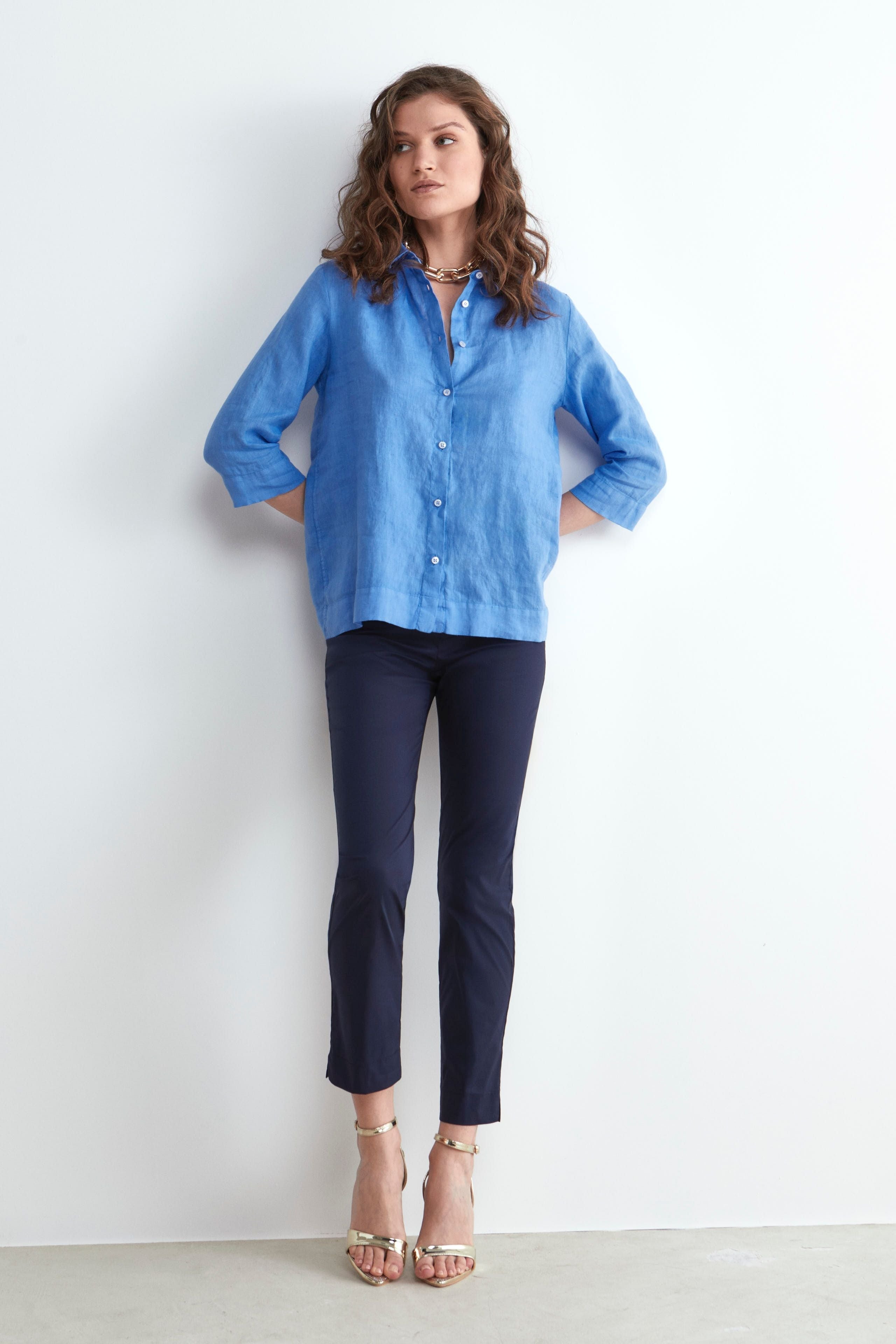 Pantalon Capri - BLEU