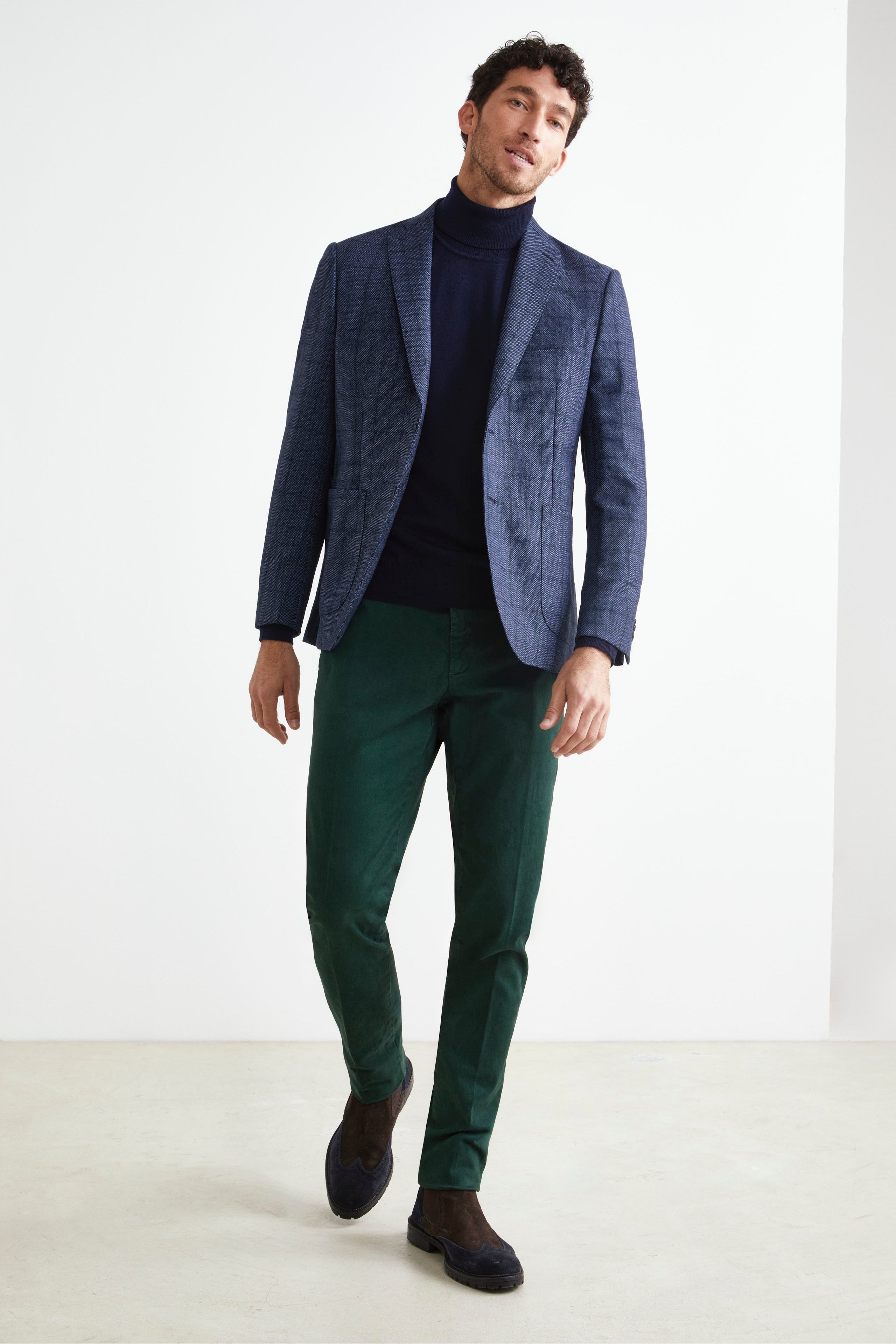 Pantalon Stretch en Gabardine - VERT