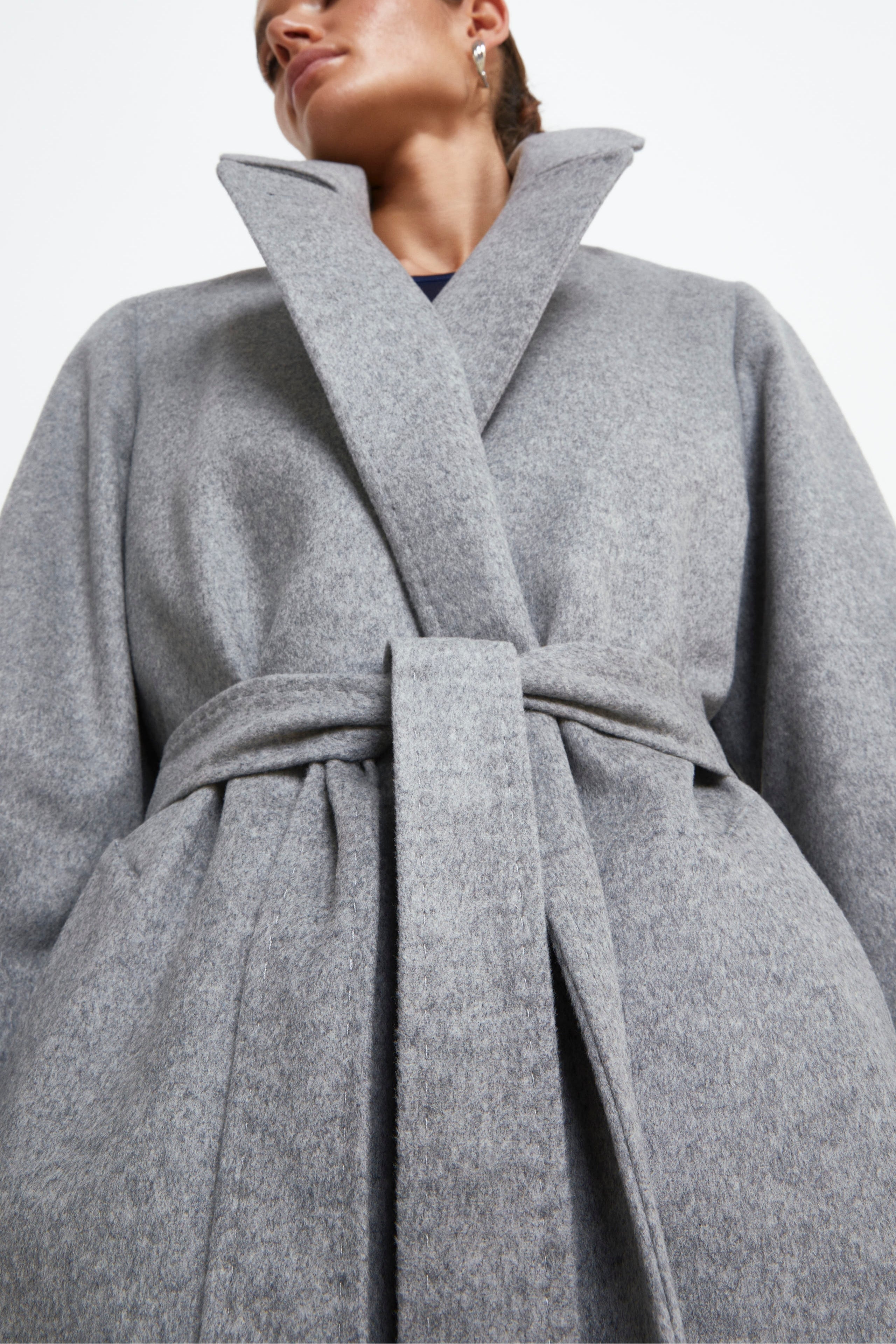 Long coat in wool and cashmere - PEARL